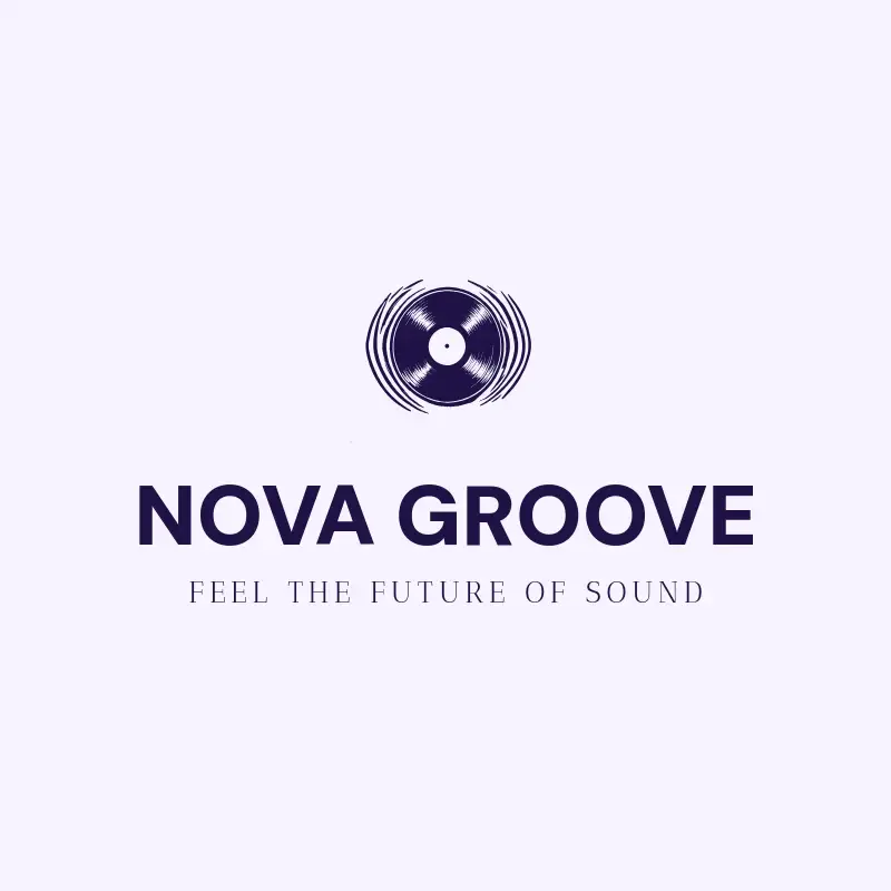 The rap name Nova Groove as a branded logo with a single color icon