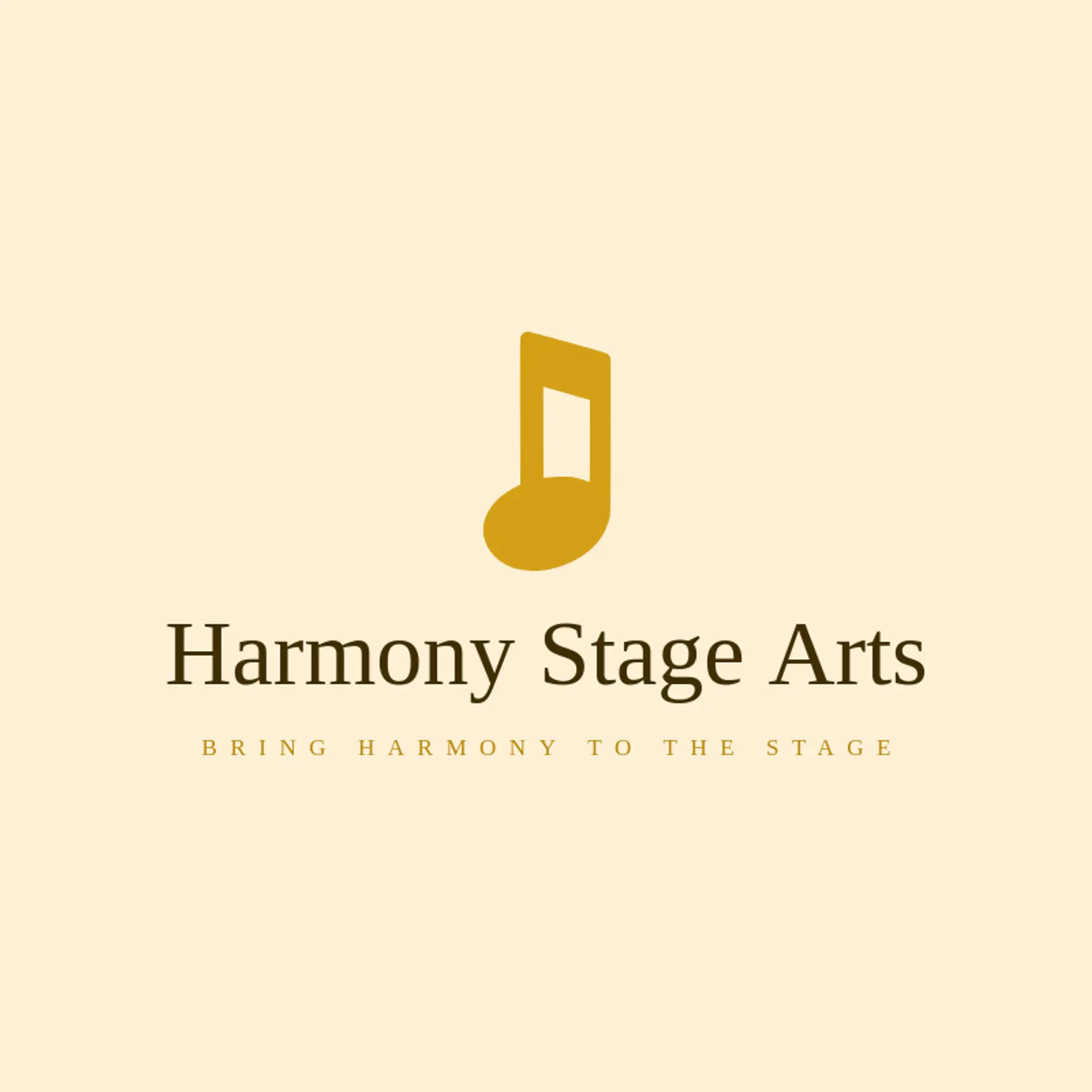Harmony Stage Arts logo for theatre
