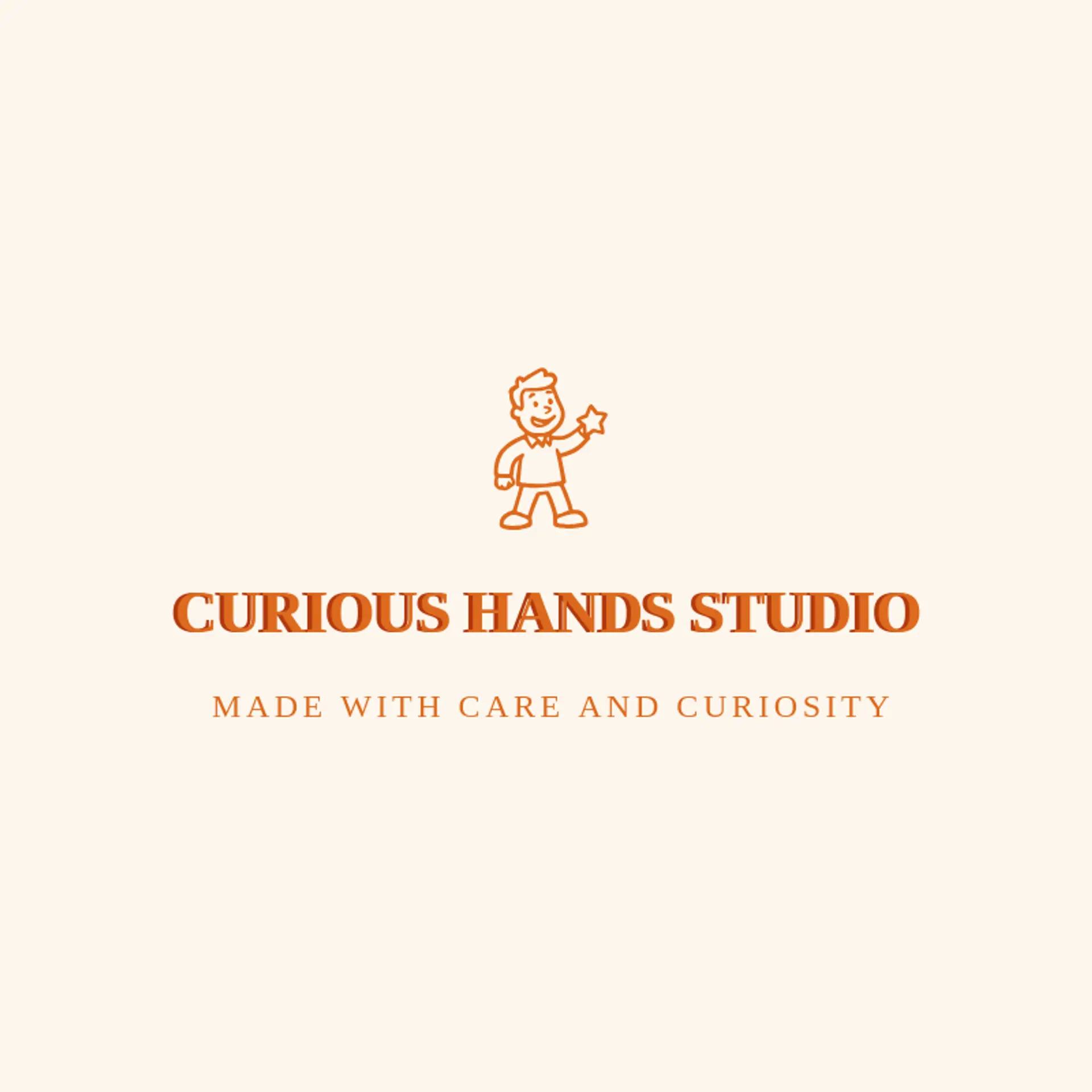 Curious Hands Studio logo for freelancer