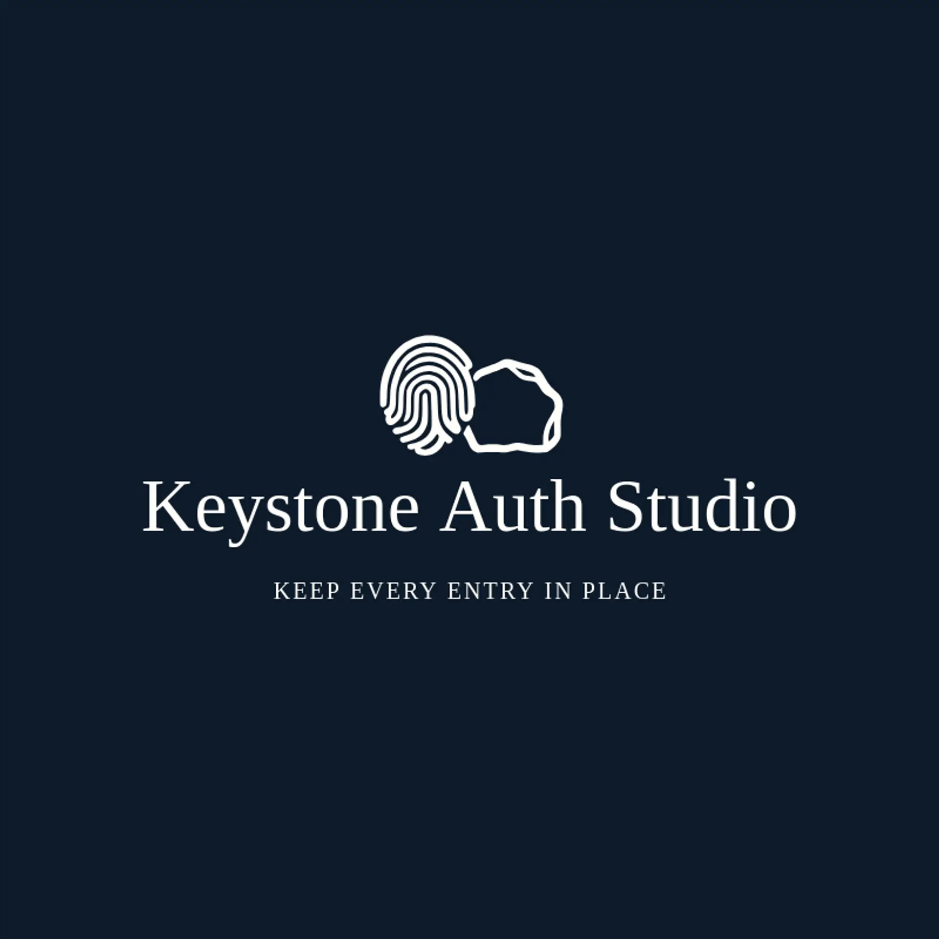 Keystone Auth Studio logo for fingerprint