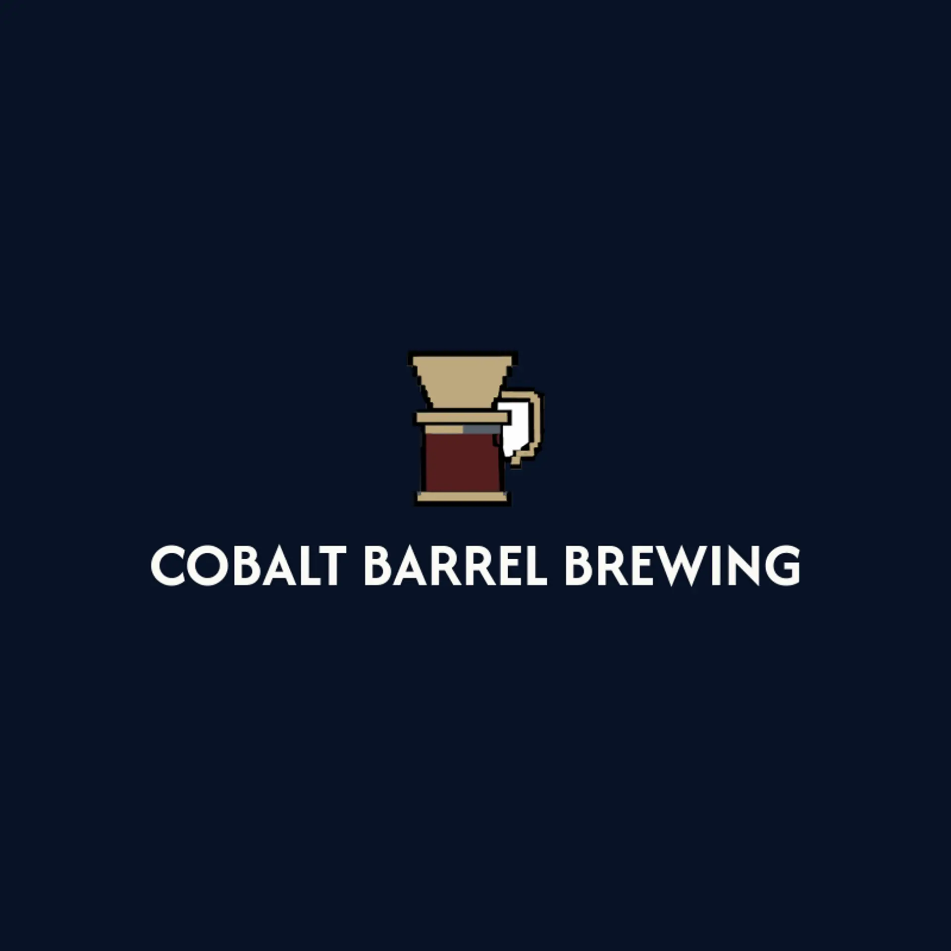 Cobalt Barrel Brewing logo for brewer