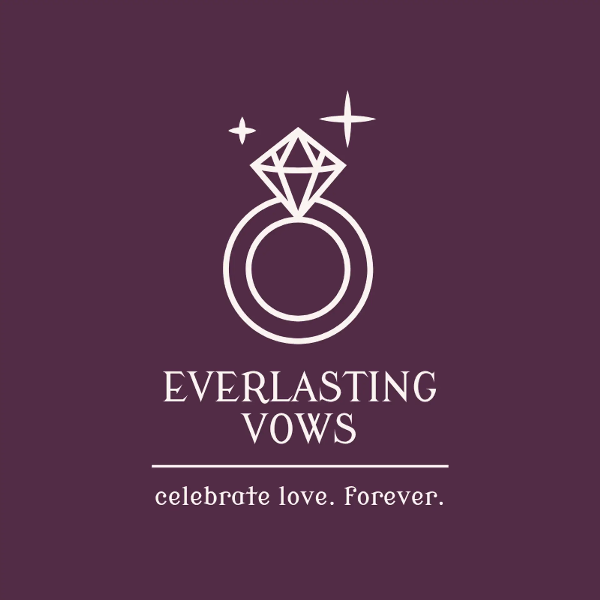 Opulent Vows logo for wedding