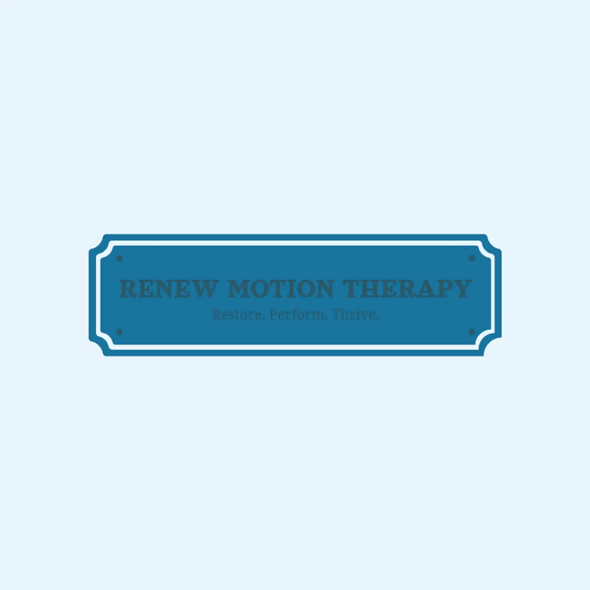 Renew Motion Therapy logo for sports massage