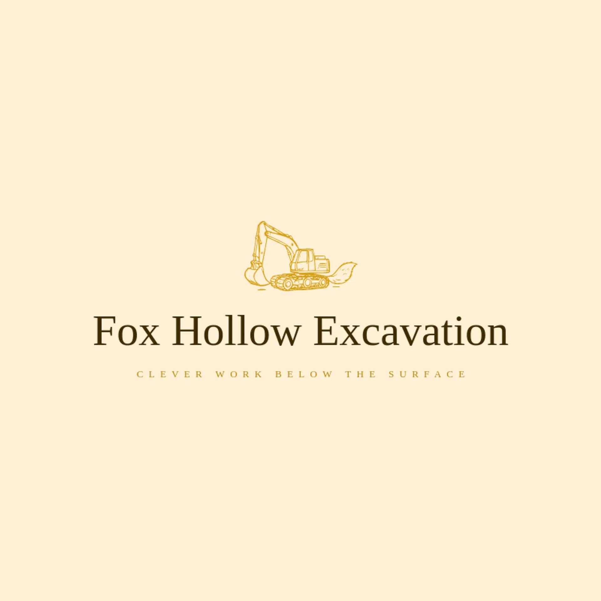 Fox Hollow Excavation logo for excavator