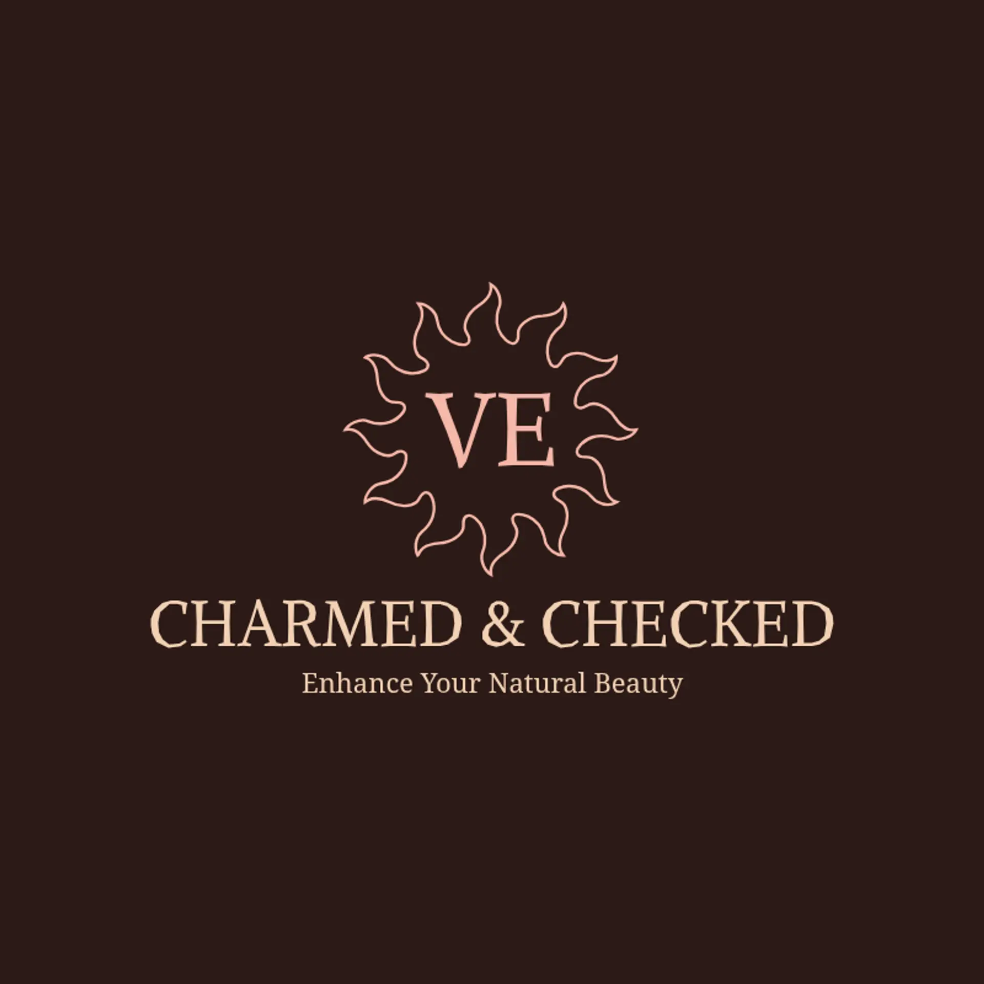 Charmed & Checked logo for beauty salon