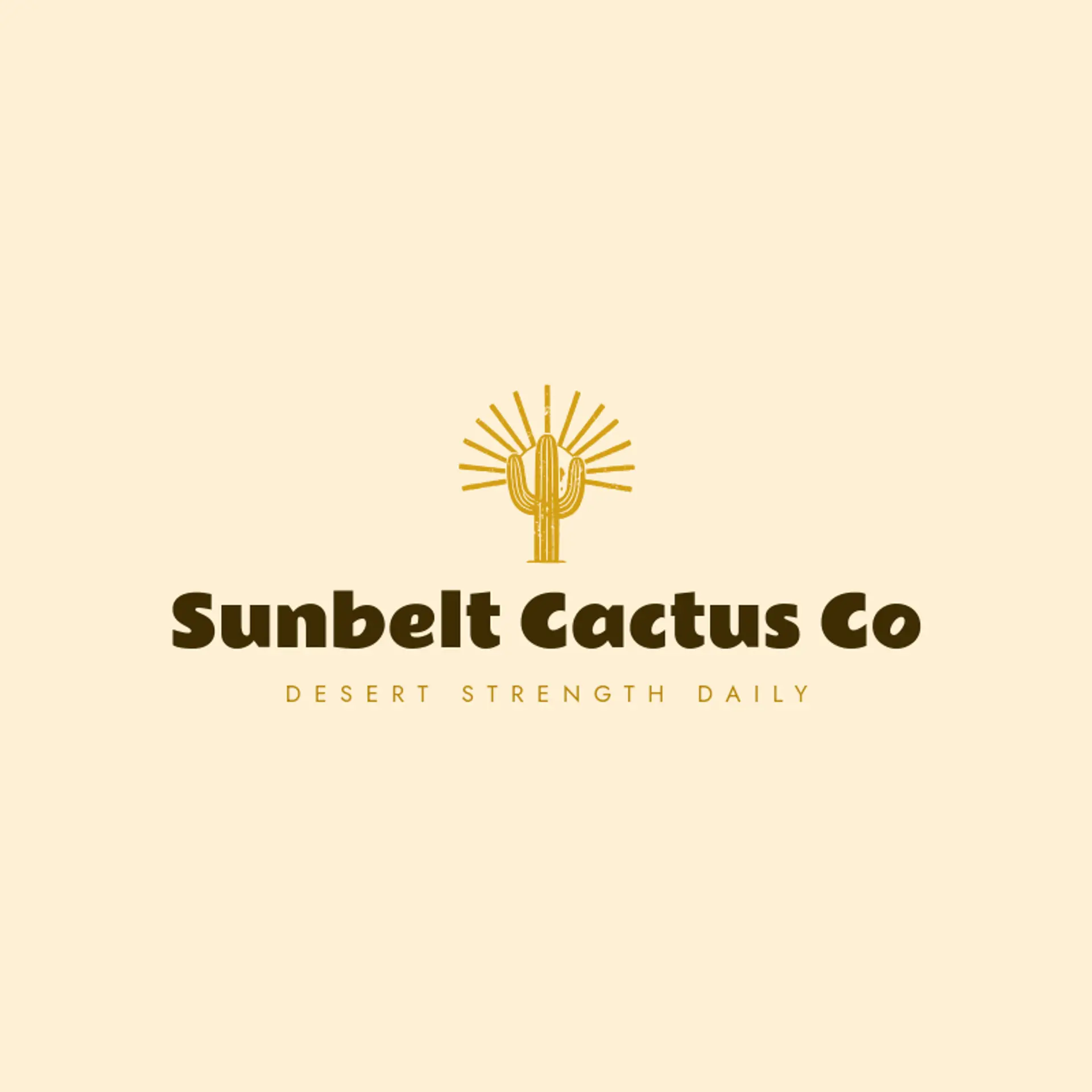 Sunbelt Cactus Co logo for cactus
