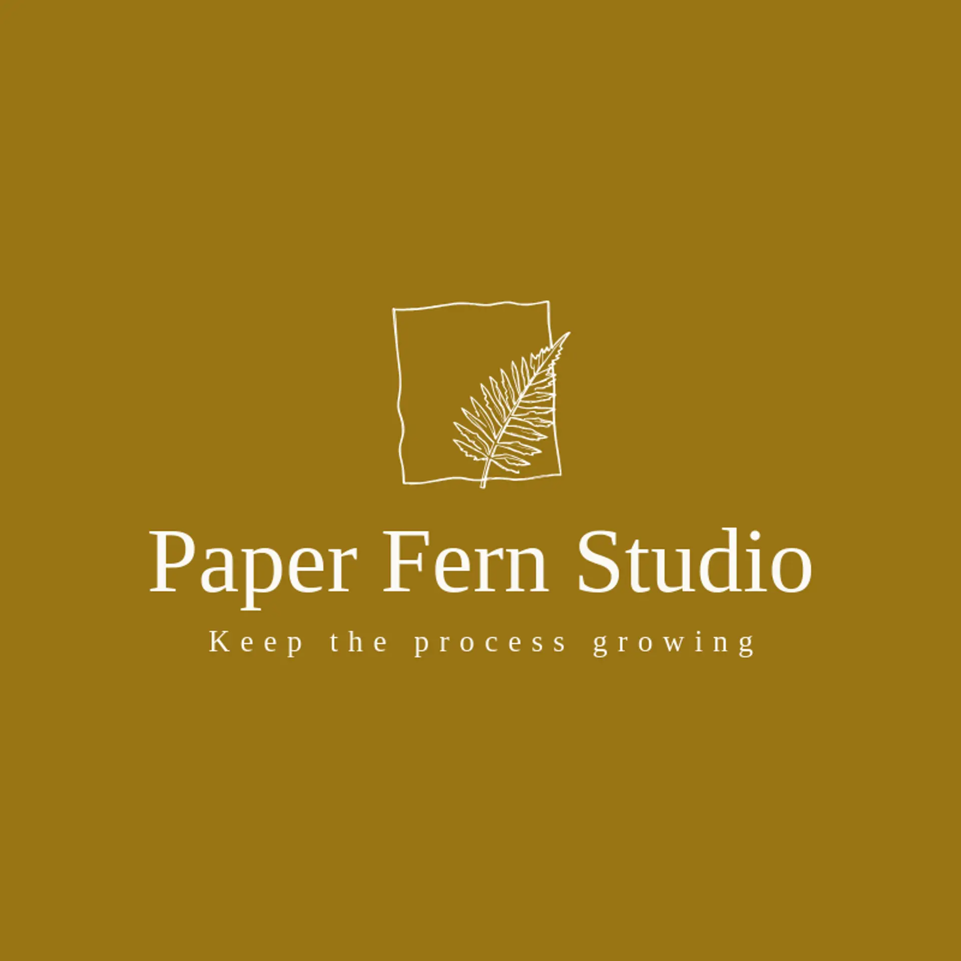 Paper Fern Studio logo for paper