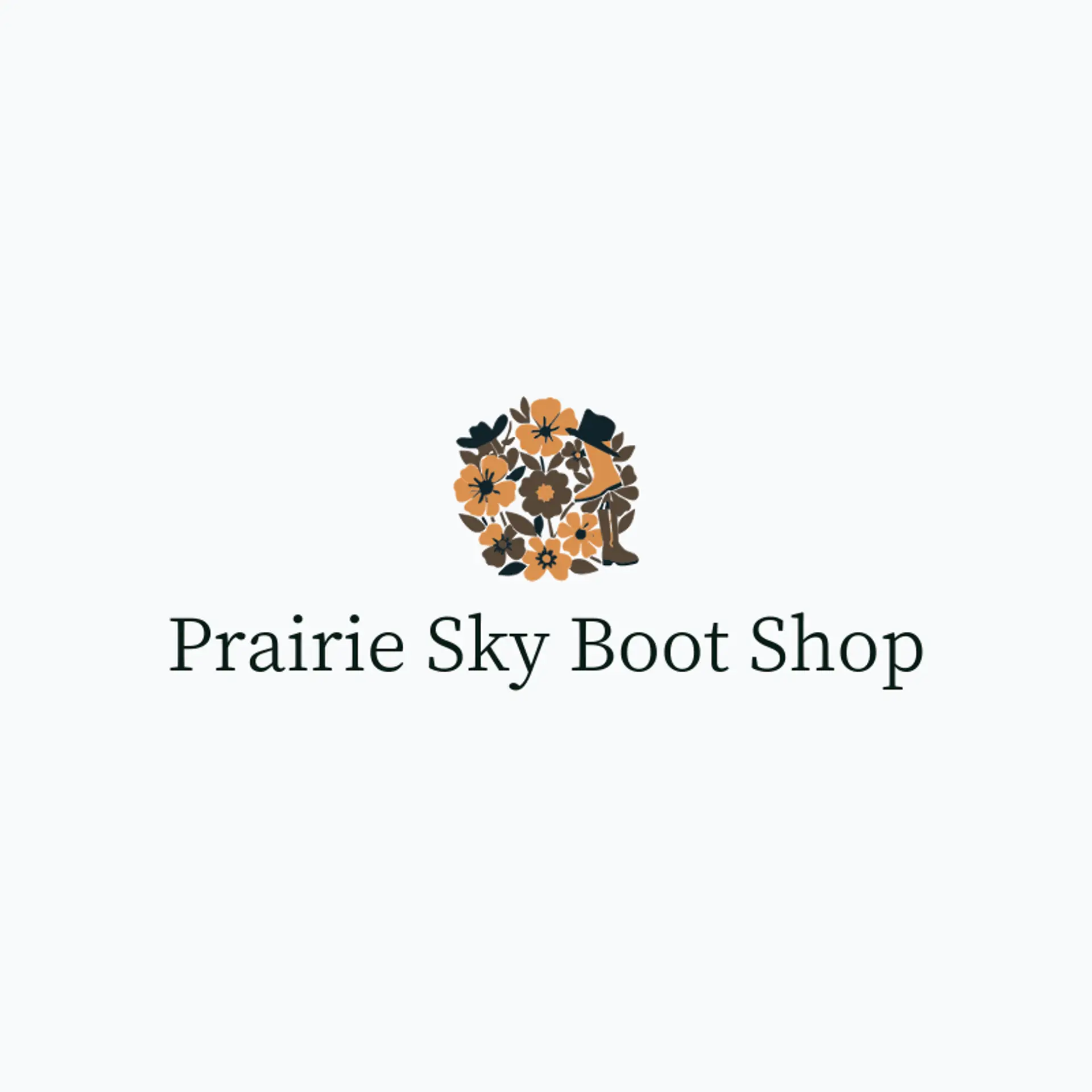 Prairie Sky Boot Shop logo for boots
