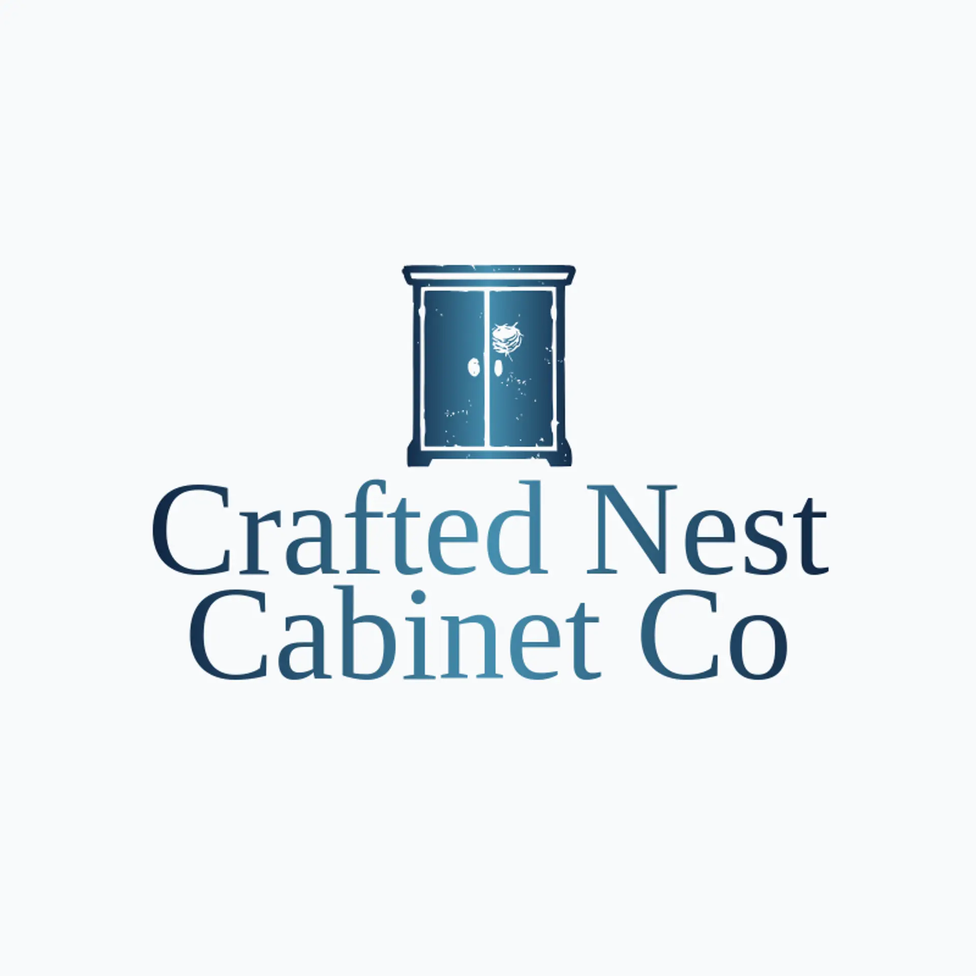 Crafted Nest Cabinet Co logo for cabinet
