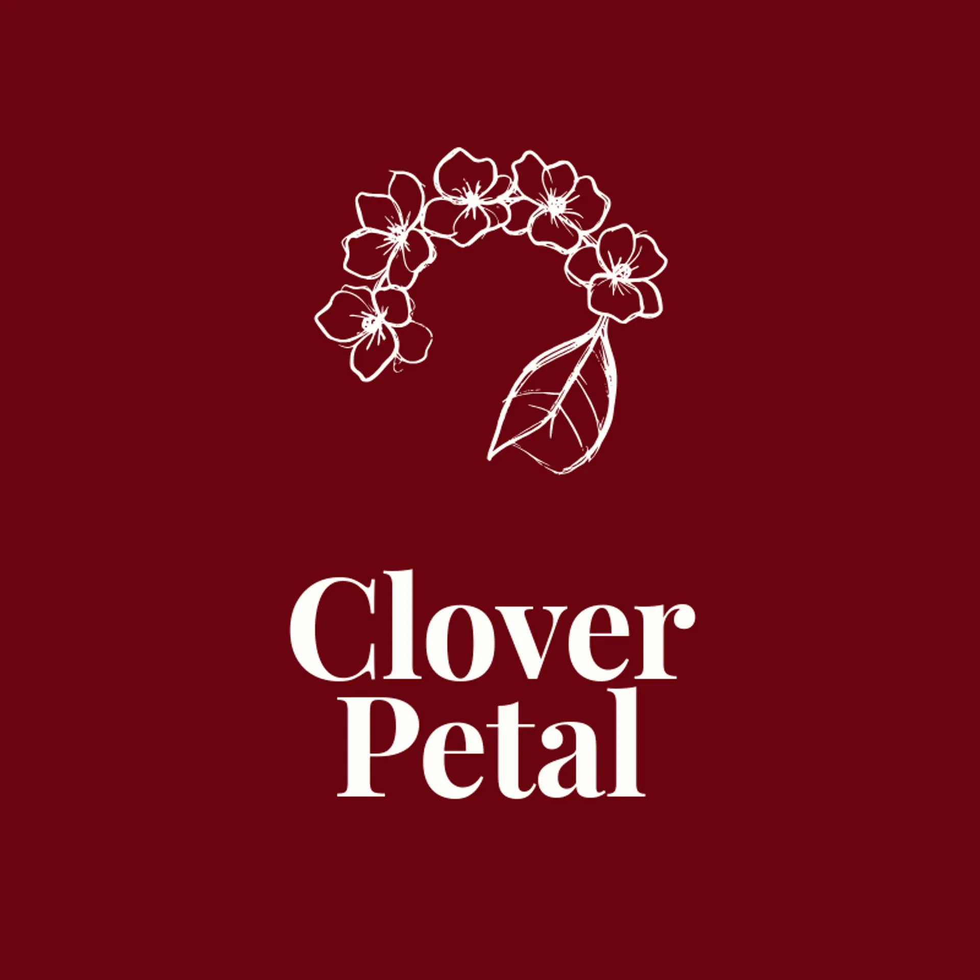 Clover Petal logo for flower