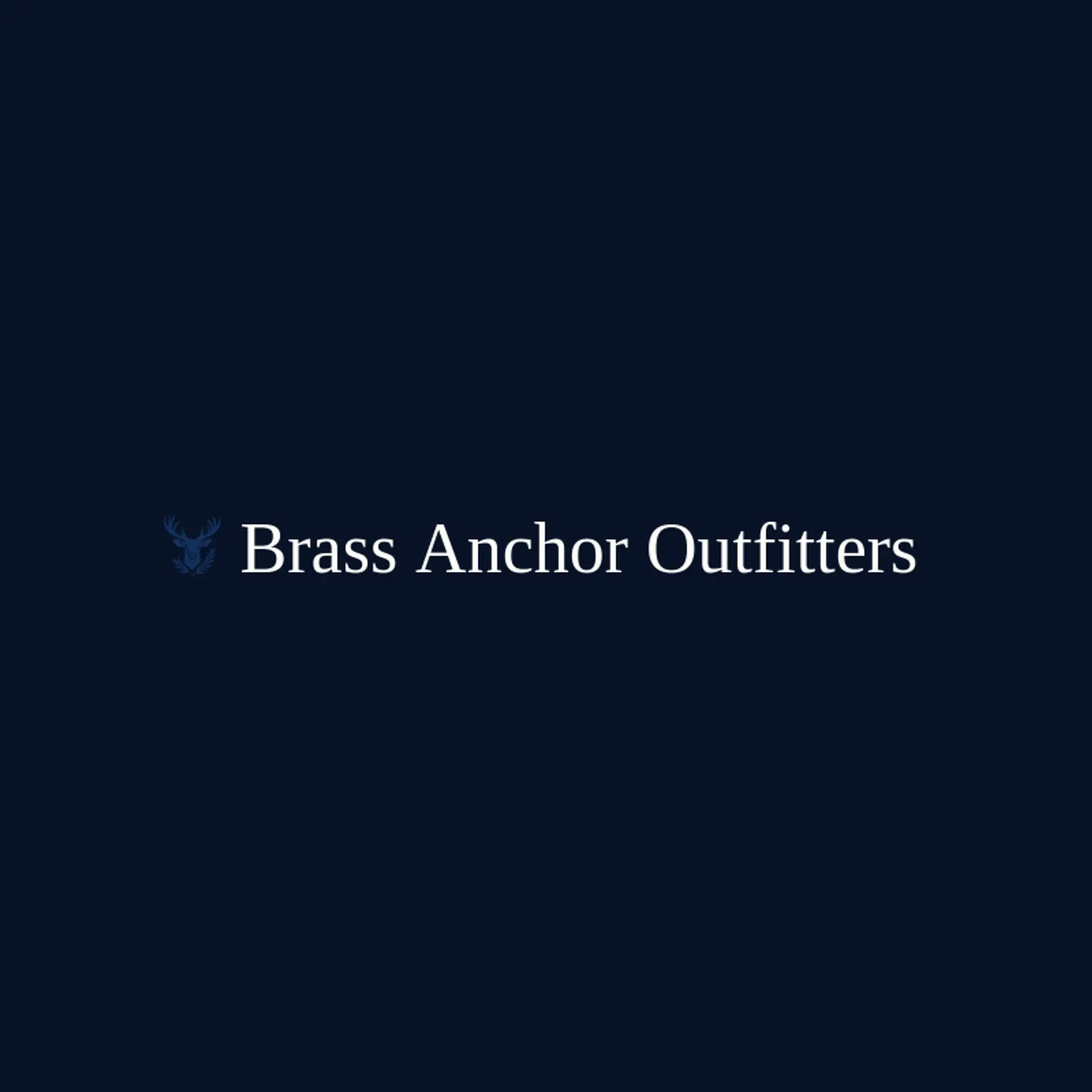 Brass Anchor Outfitters logo for masculine