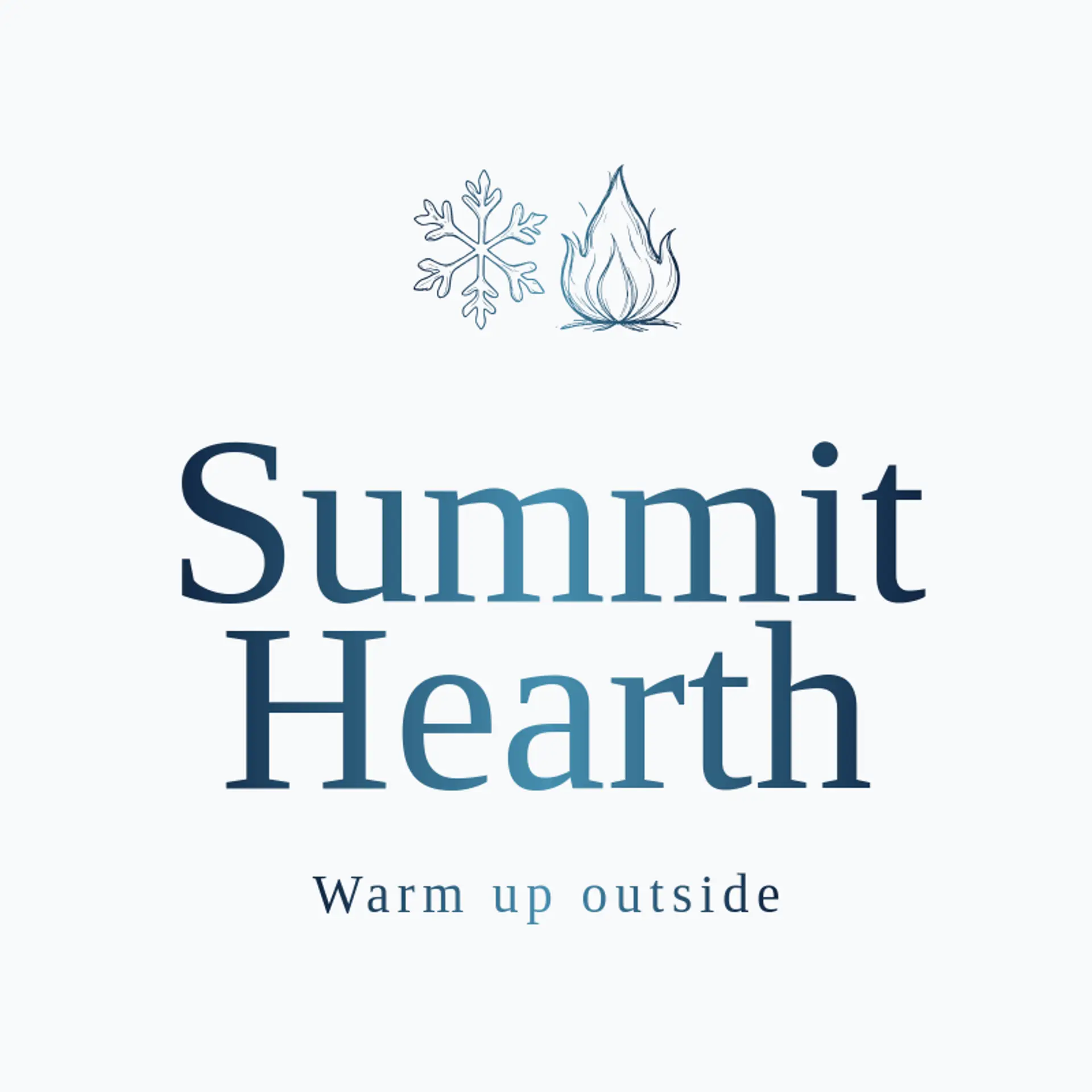 Summit Hearth logo for snow