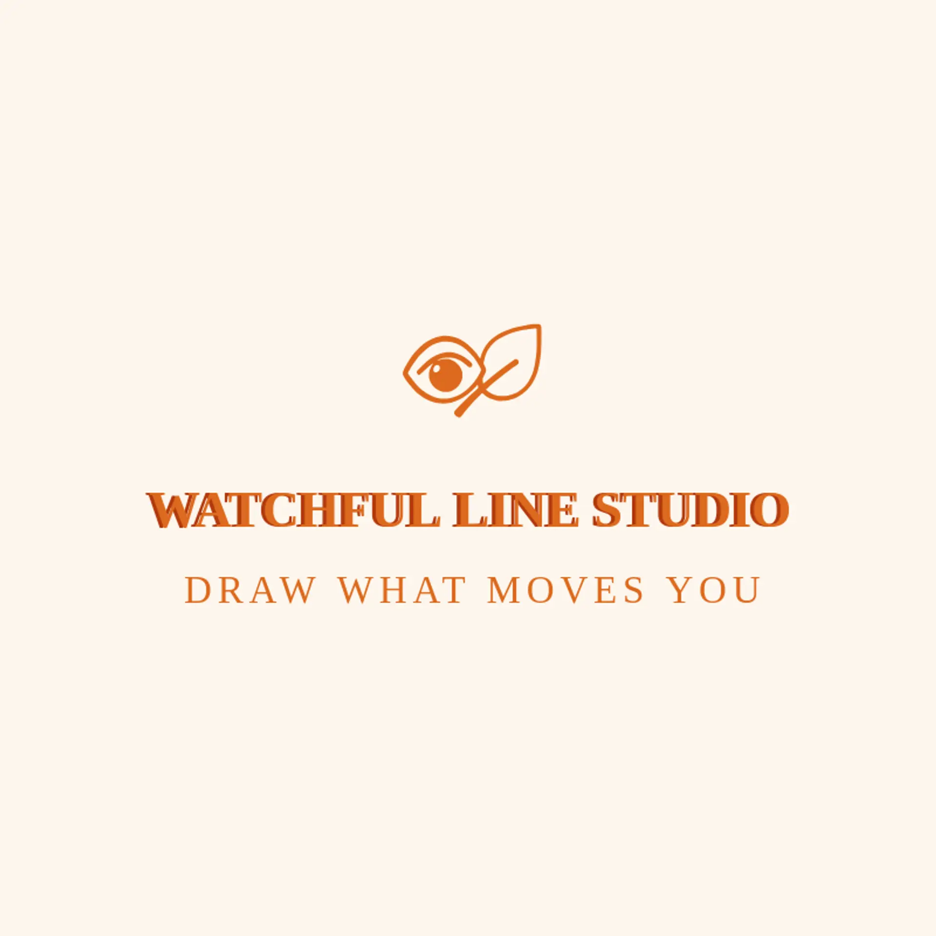 Watchful Line Studio logo for drawing