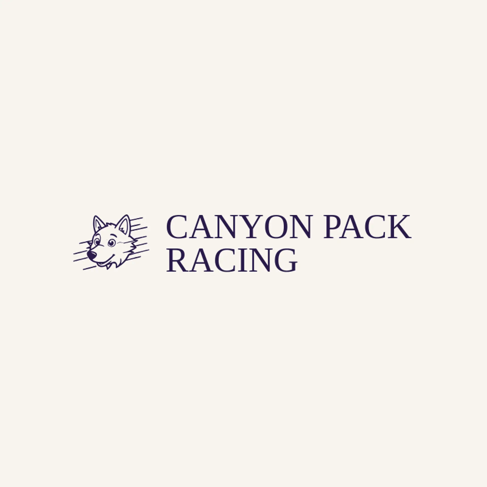 Canyon Pack Racing logo for wolf head