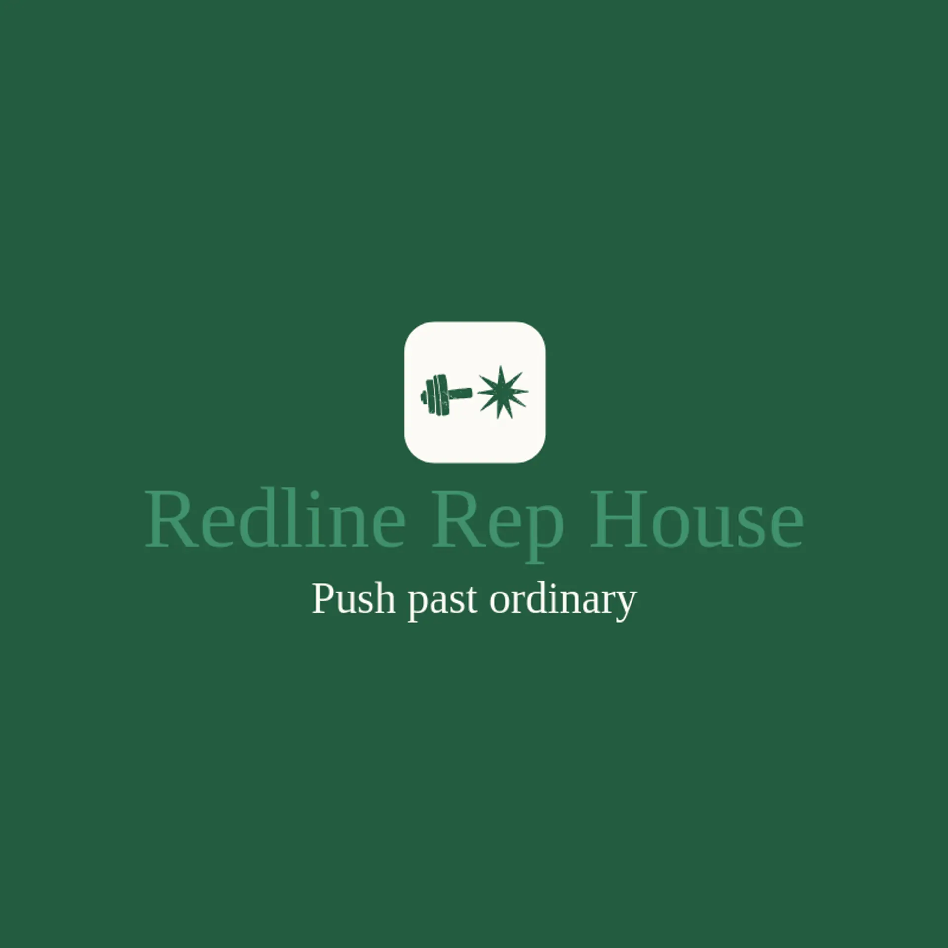 Redline Rep House logo for dumbbell