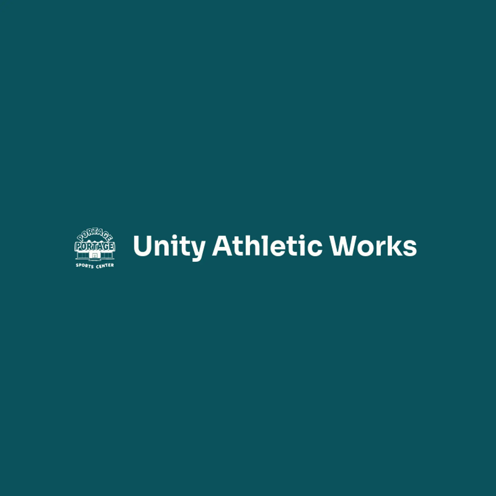 Unity Athletic Works logo for sports center