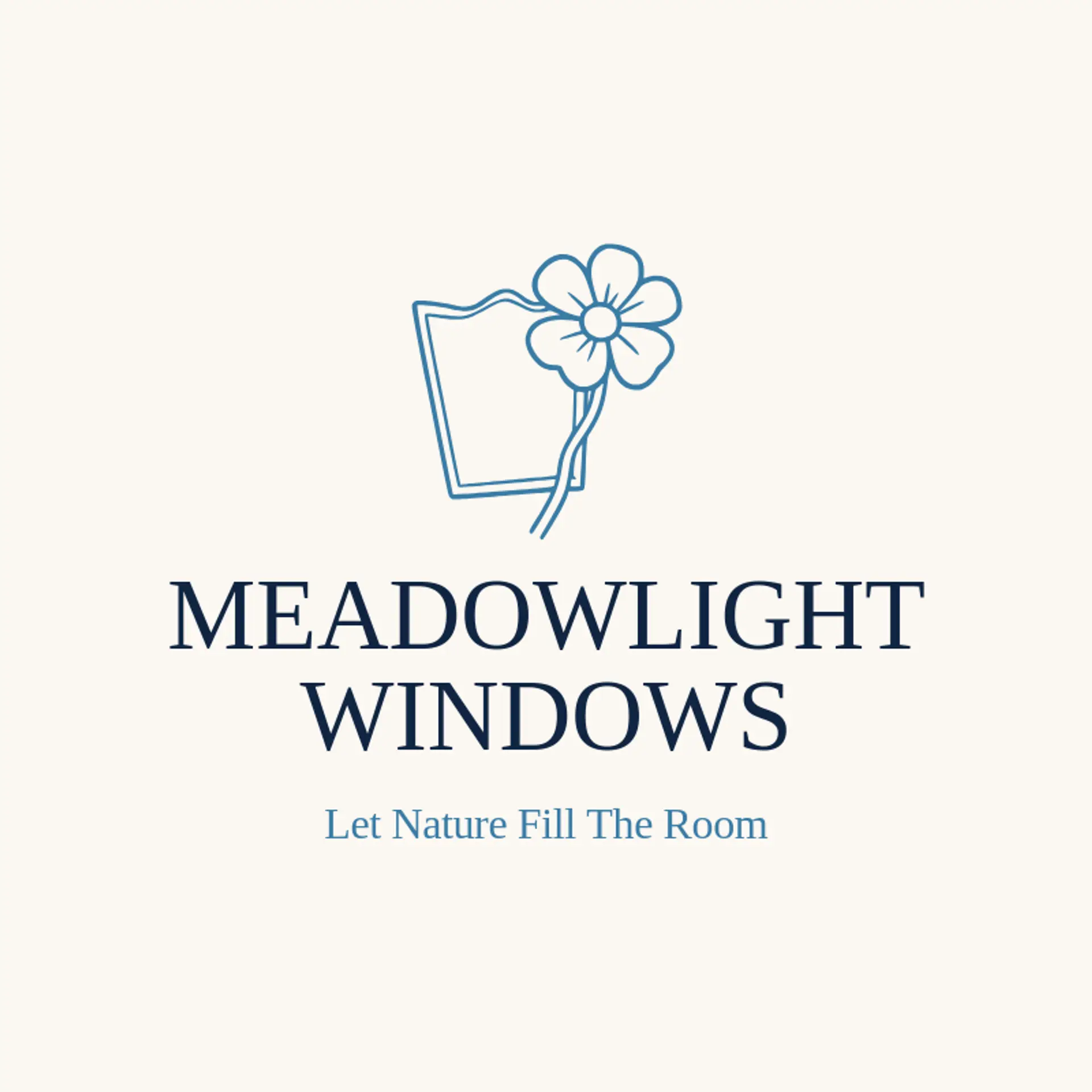 Meadowlight Windows logo for glass