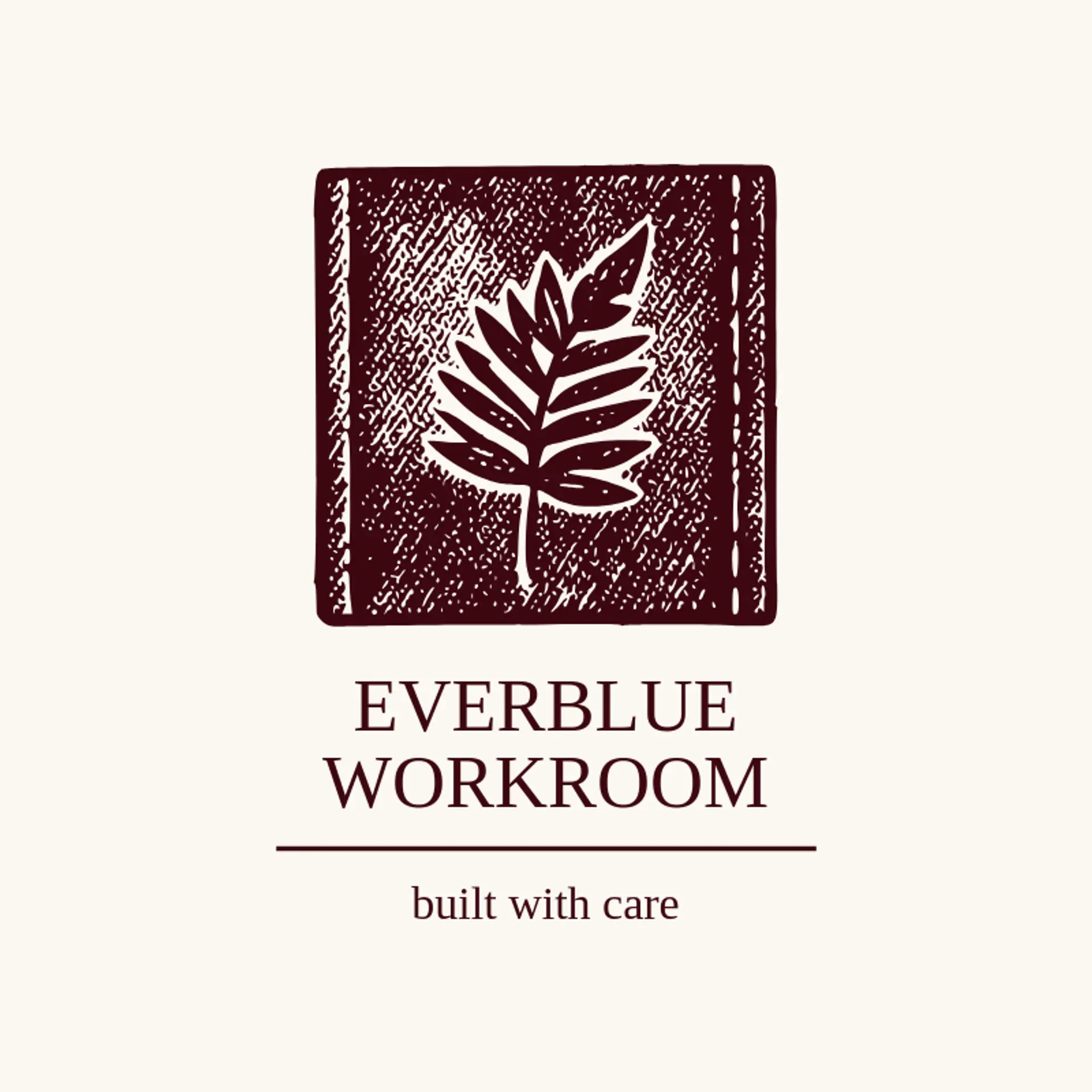 Everblue Workroom logo for denim