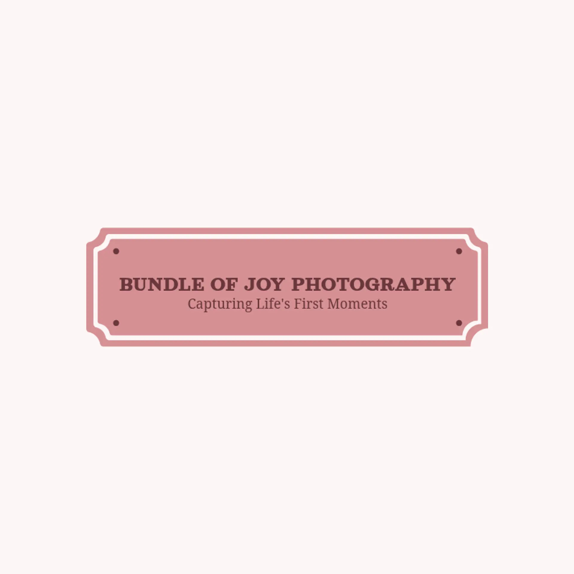 Bundle of Joy Photography logo for newborn photography