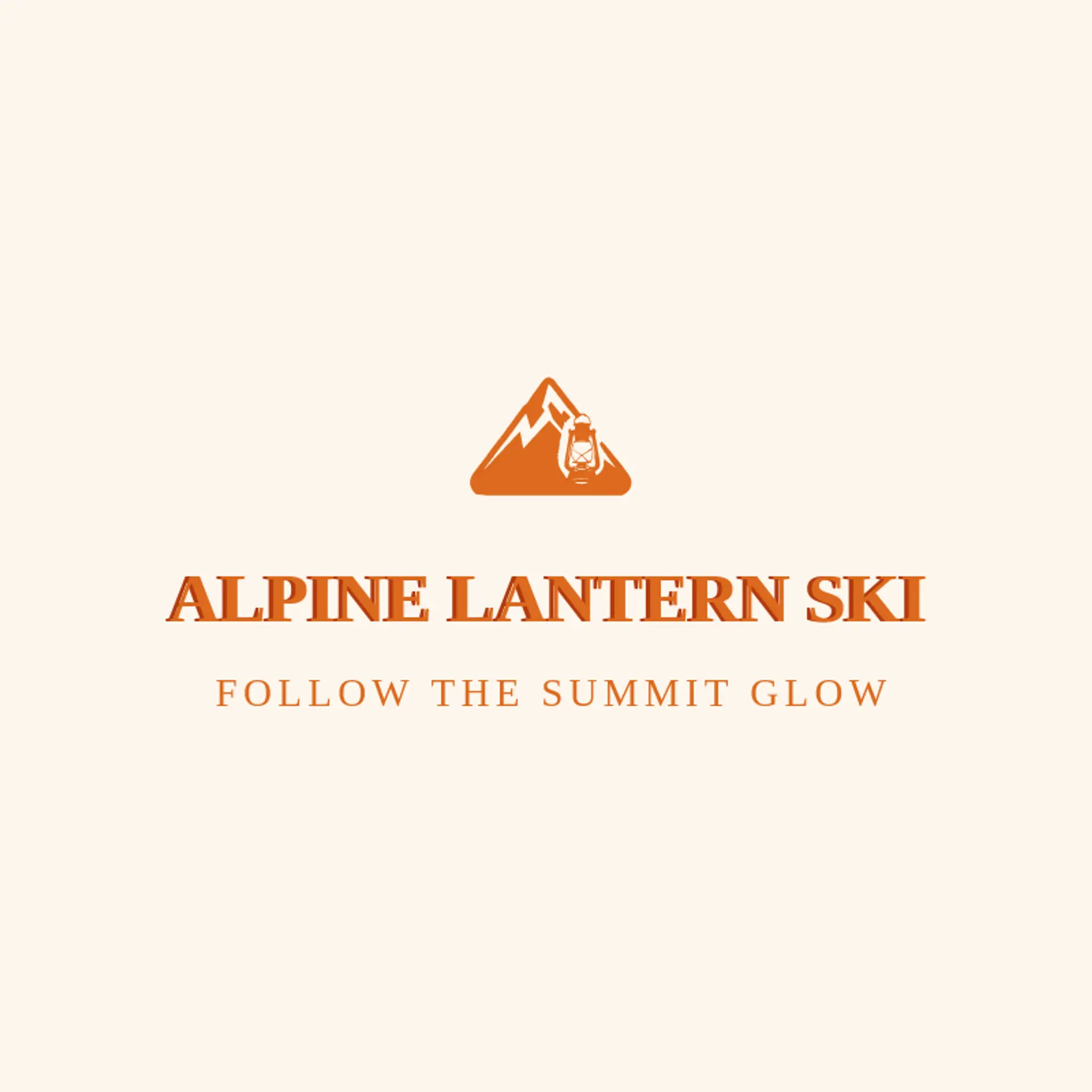 Alpine Lantern Ski logo for skiing