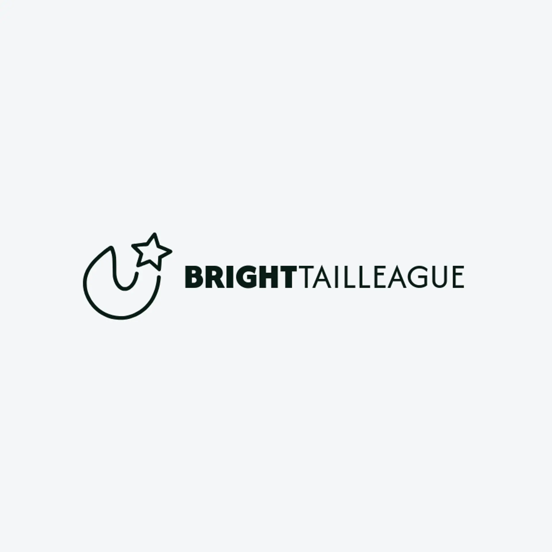 Bright Tail League logo for wolf
