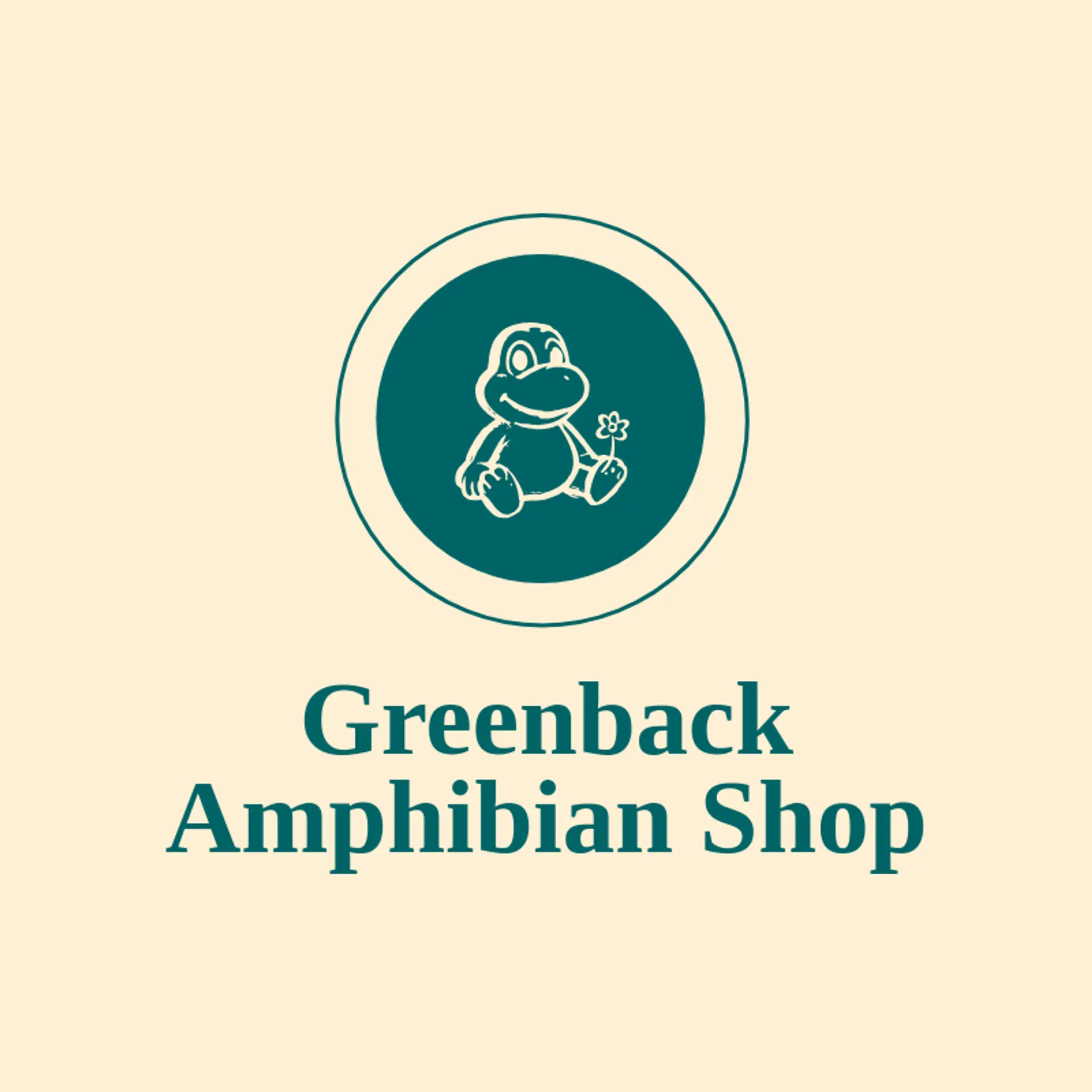 Greenback Amphibian Shop logo for toad