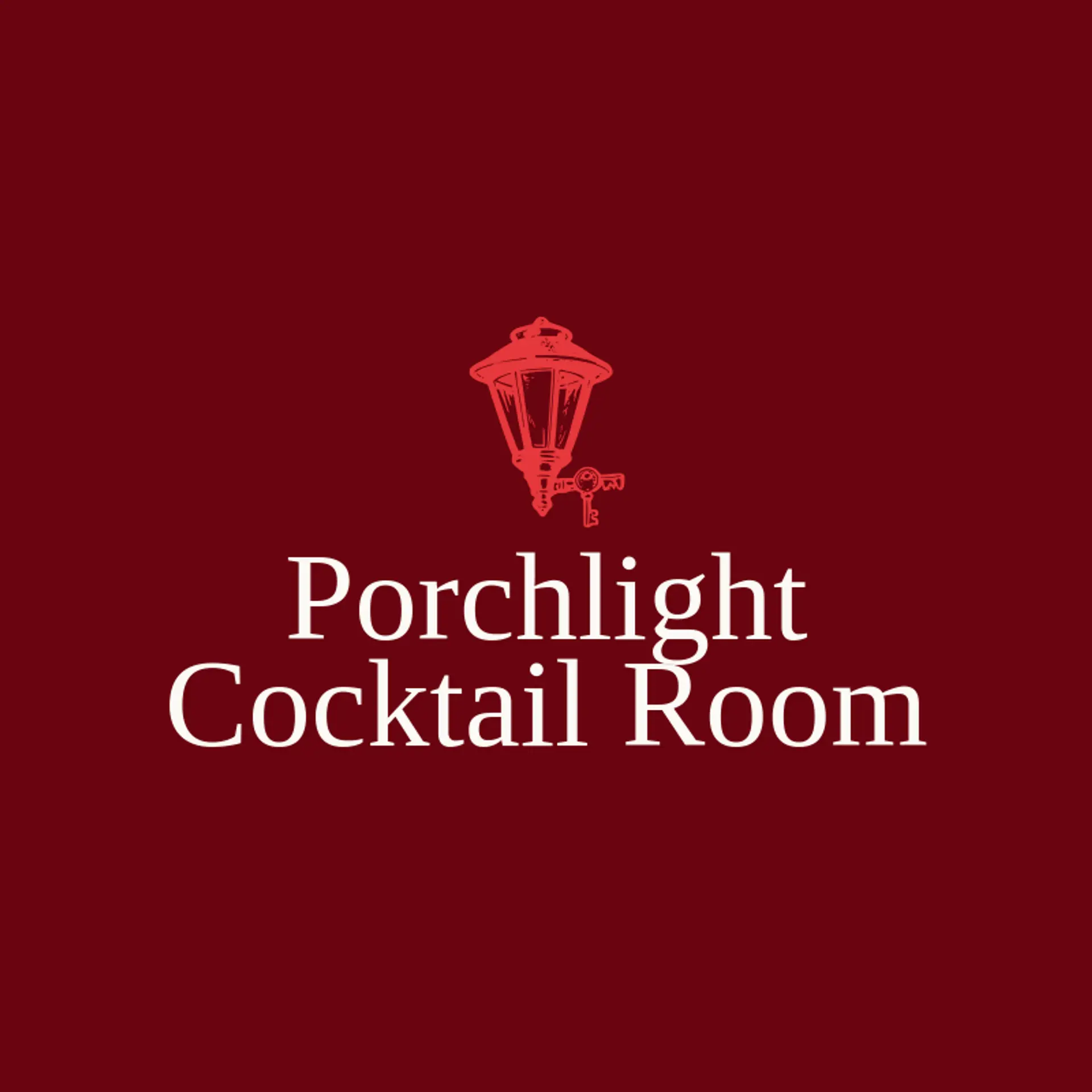 Porchlight Cocktail Room logo for speakeasy