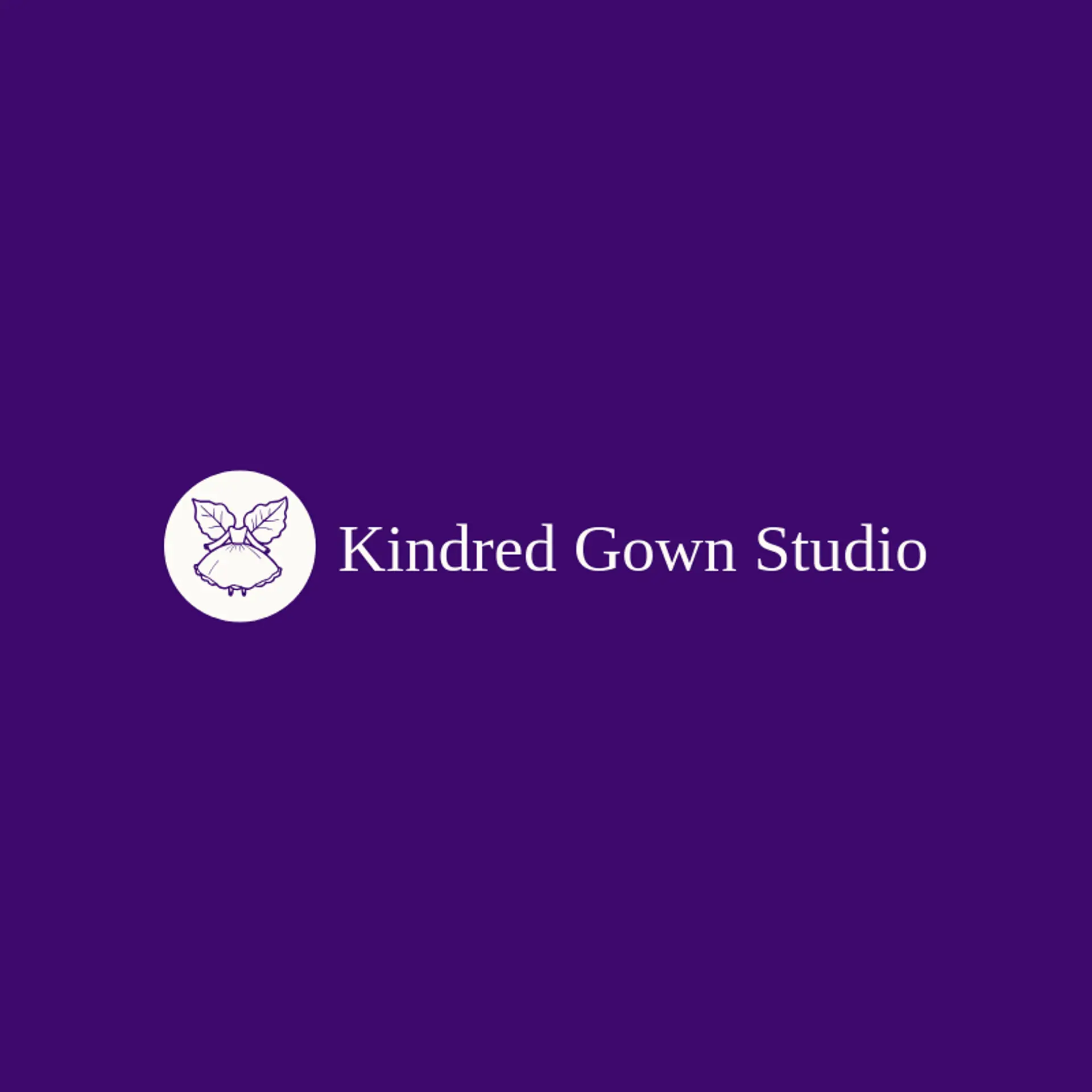 Kindred Gown Studio logo for dress