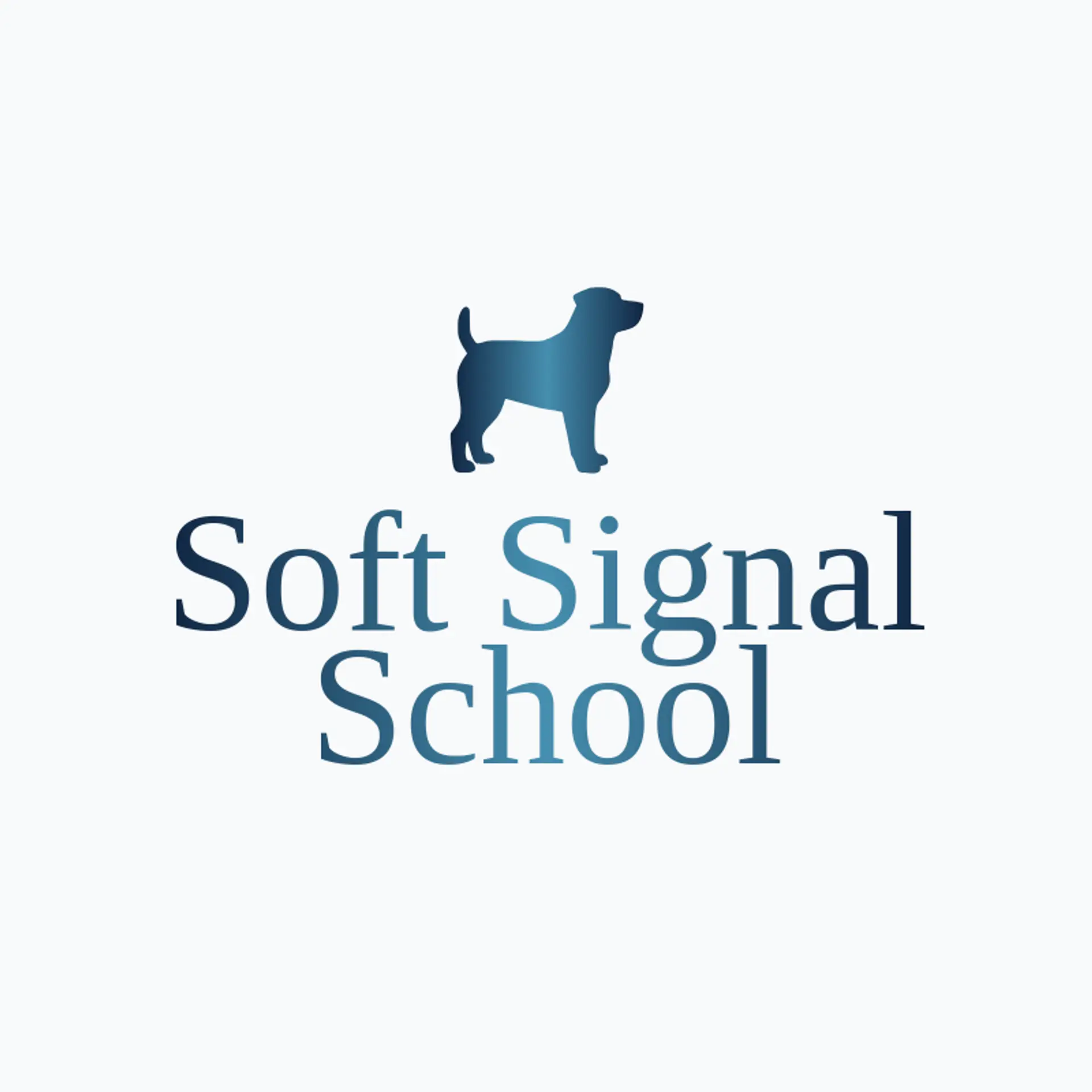 Soft Signal School logo for dog training