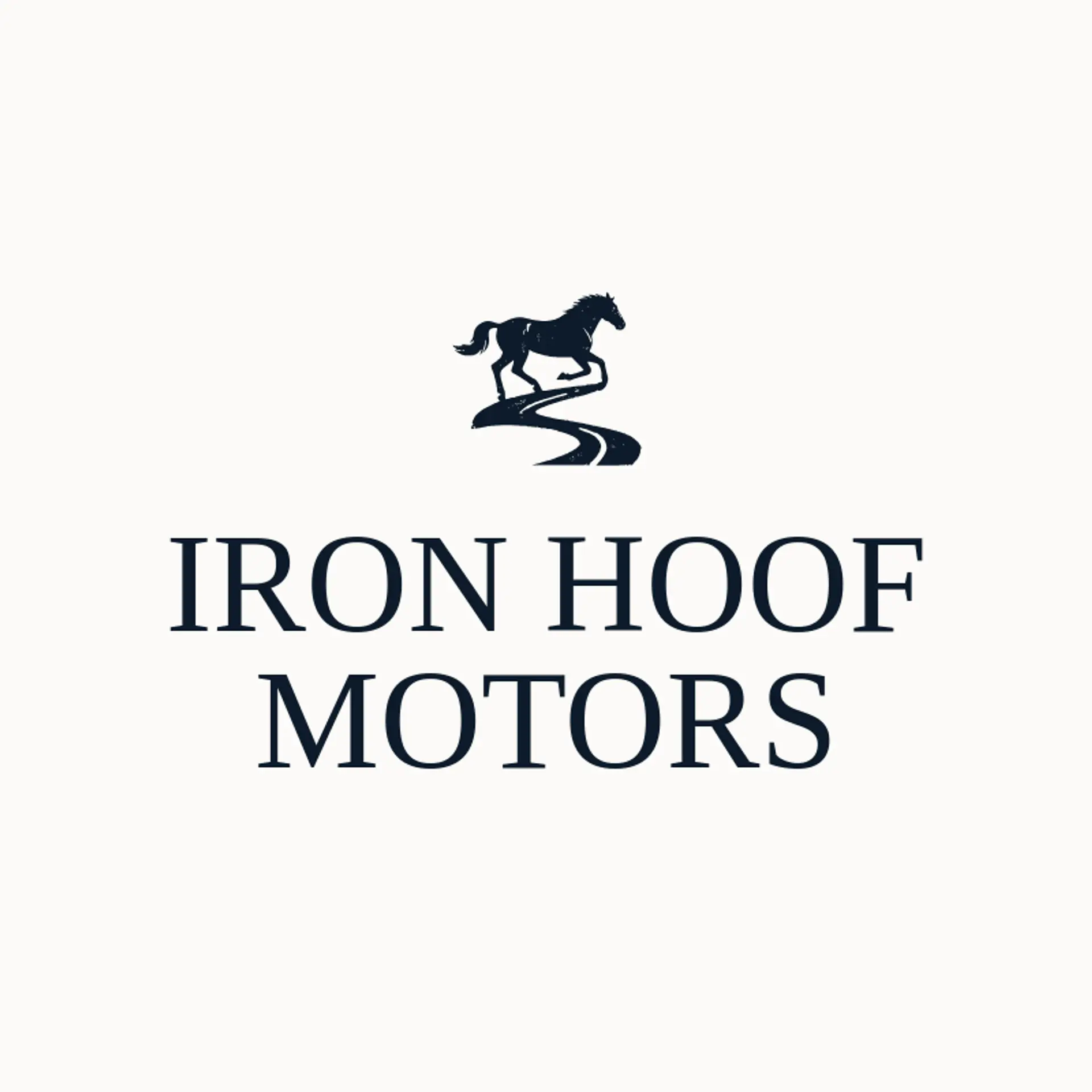Iron Hoof Motors logo for mustang