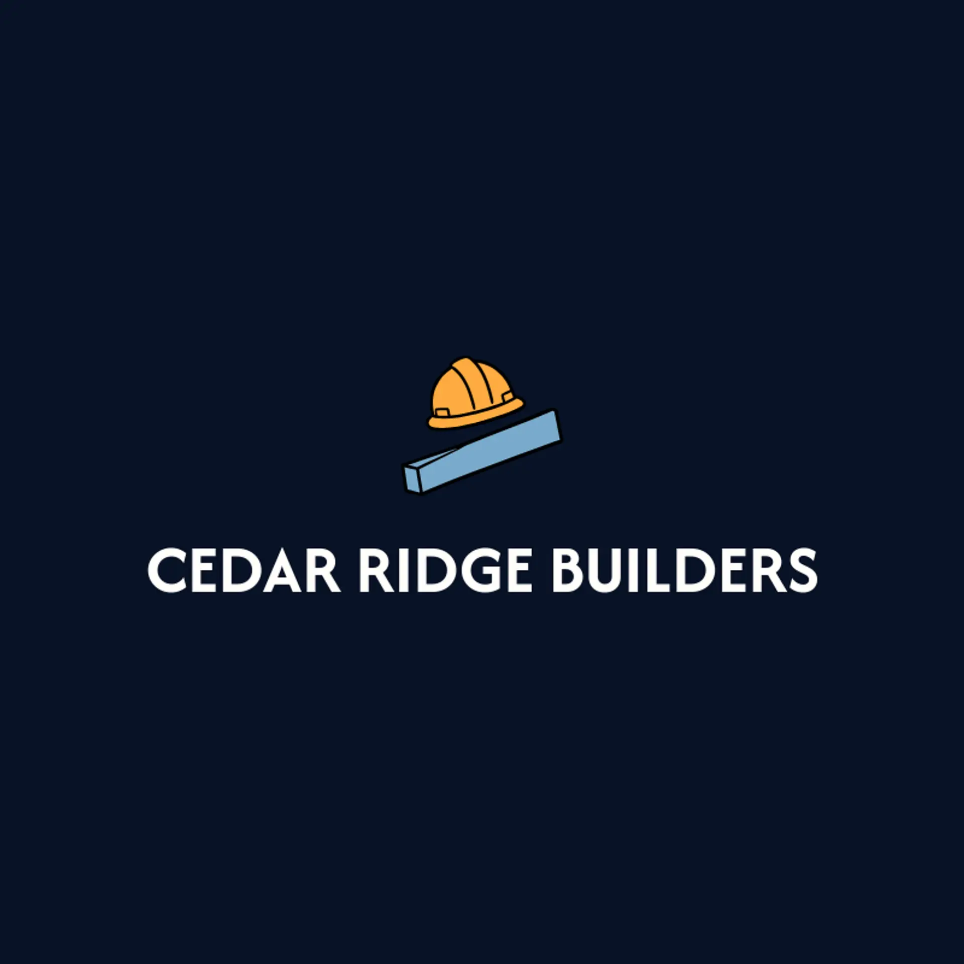 Cedar Ridge Builders logo for construction company