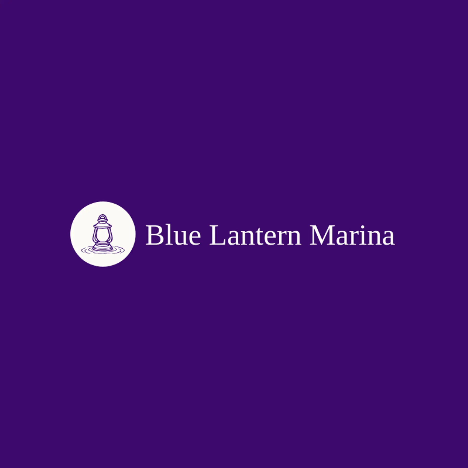 Blue Lantern Marina logo for harbor