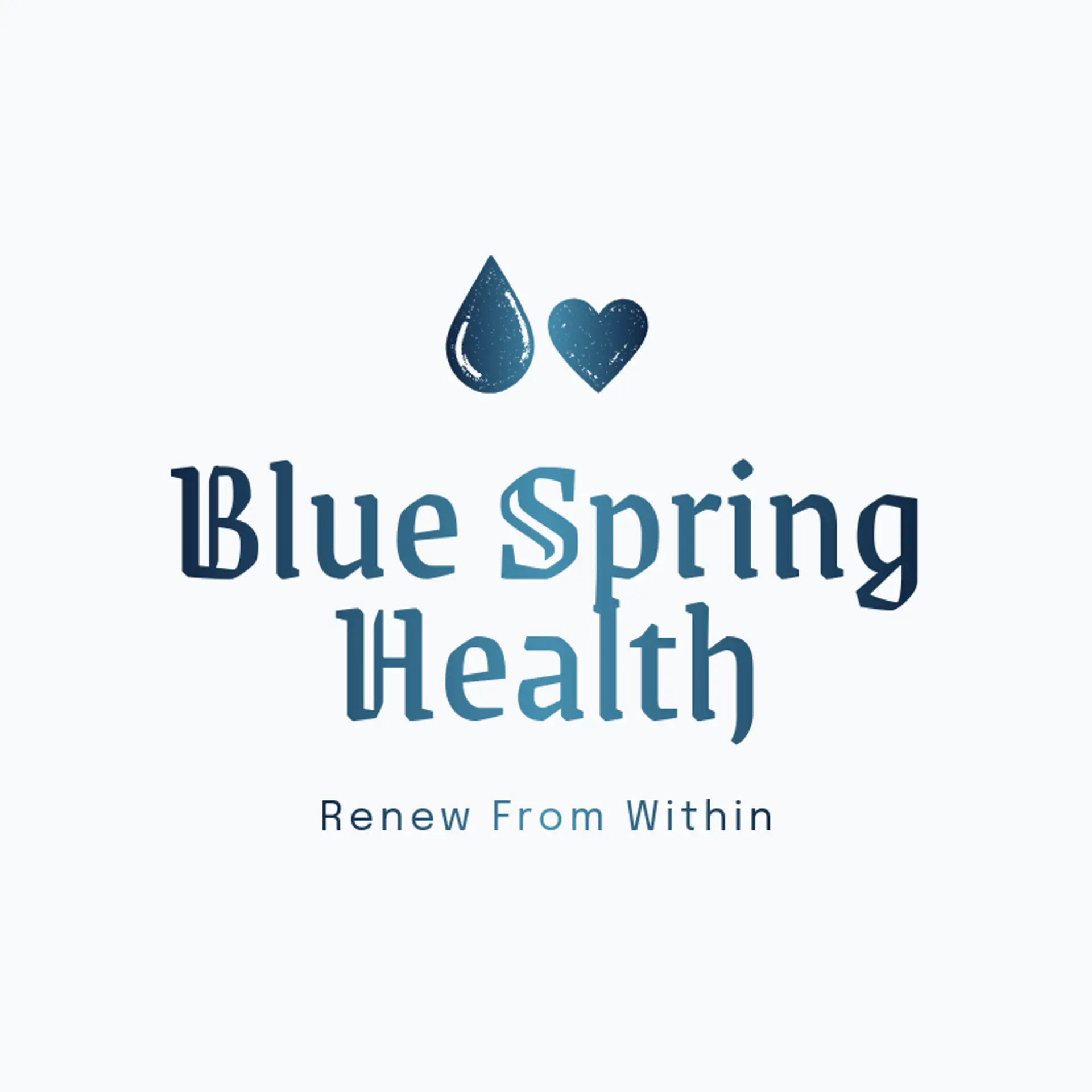 Blue Spring Health logo for health