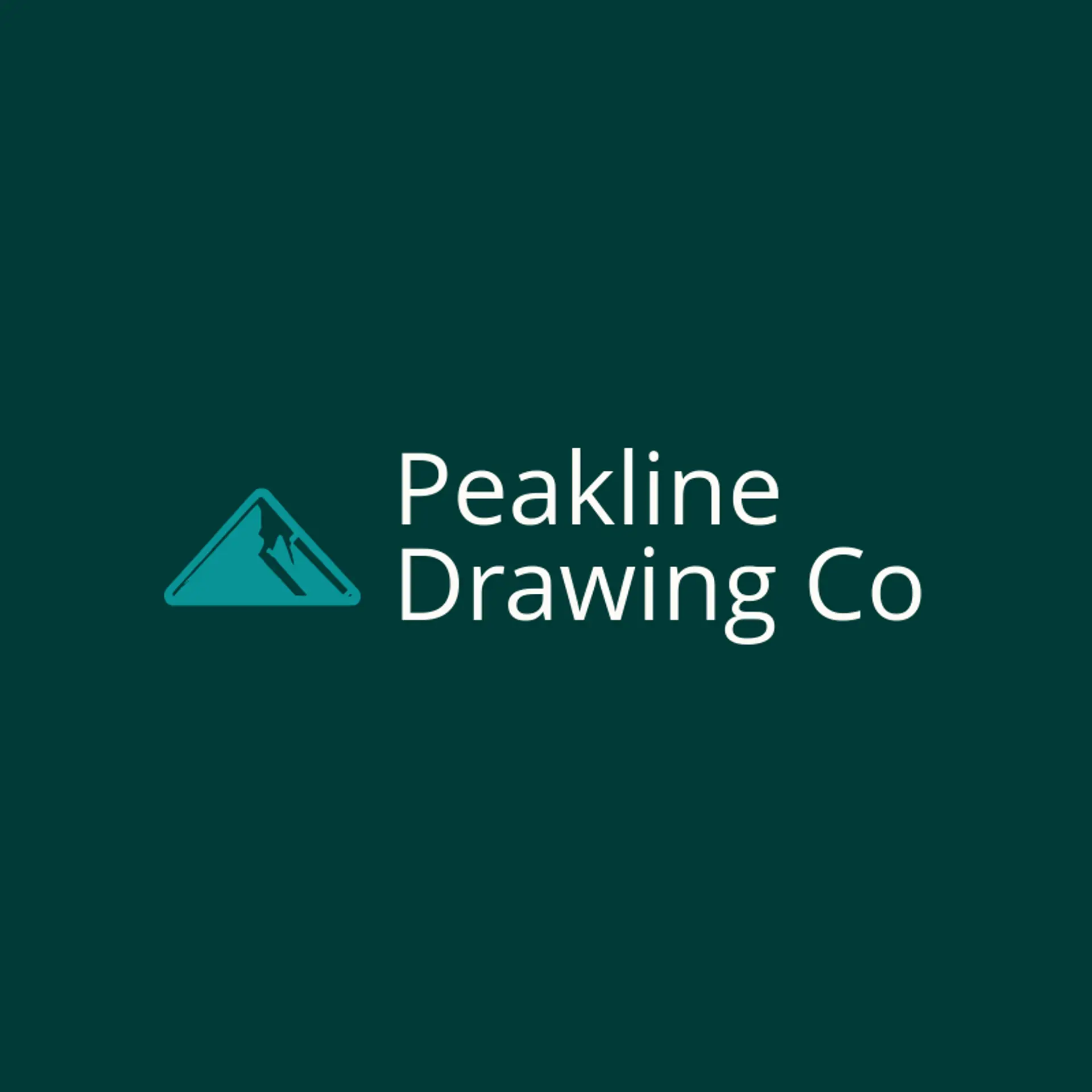 Peakline Drawing Co logo for drawing