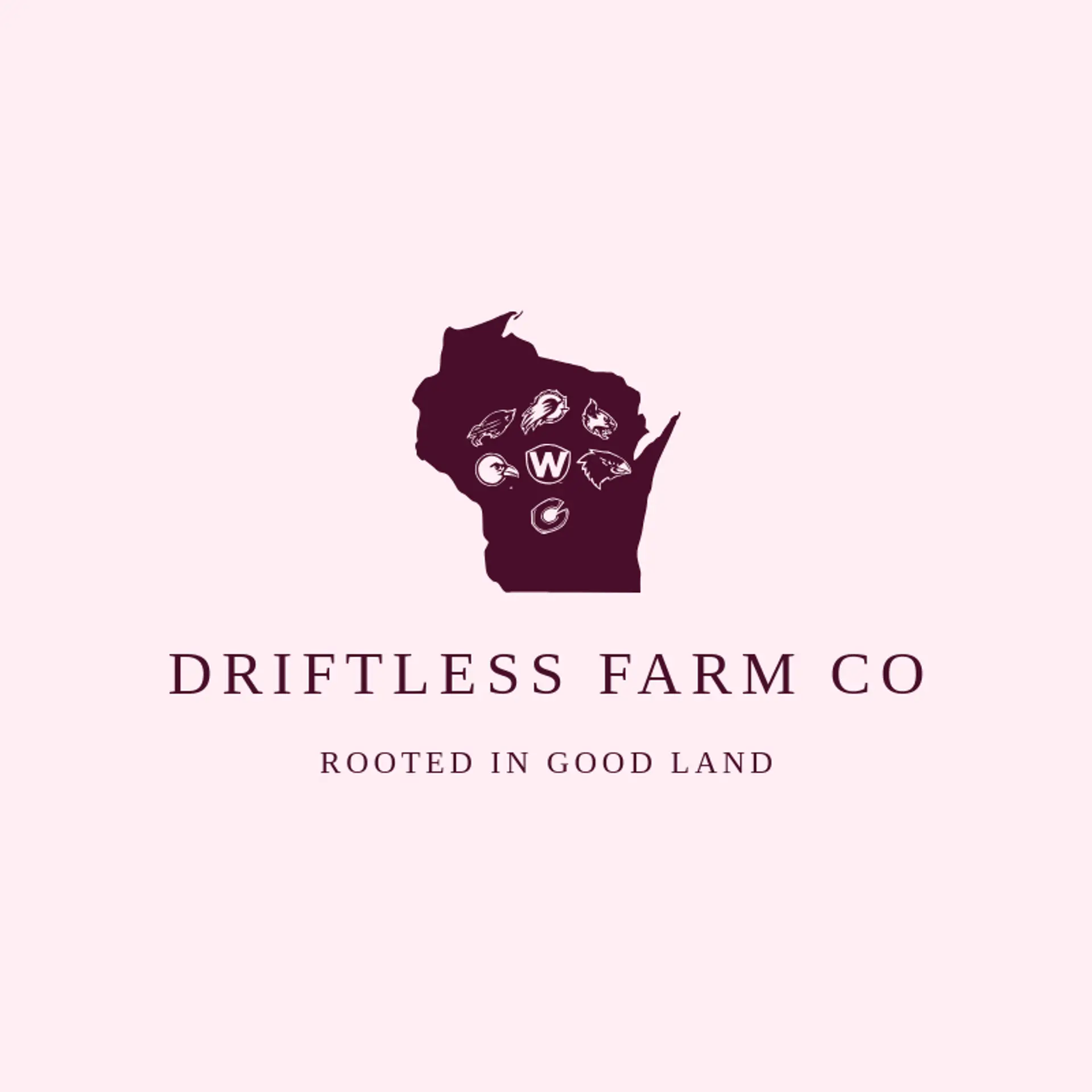 Driftless Farm Co logo for wisconsin