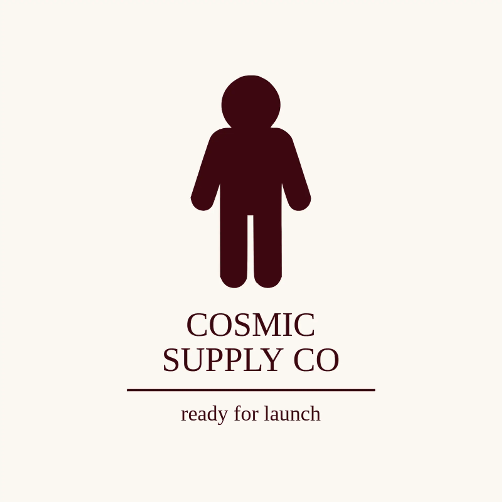Cosmic Supply Co logo for astronaut