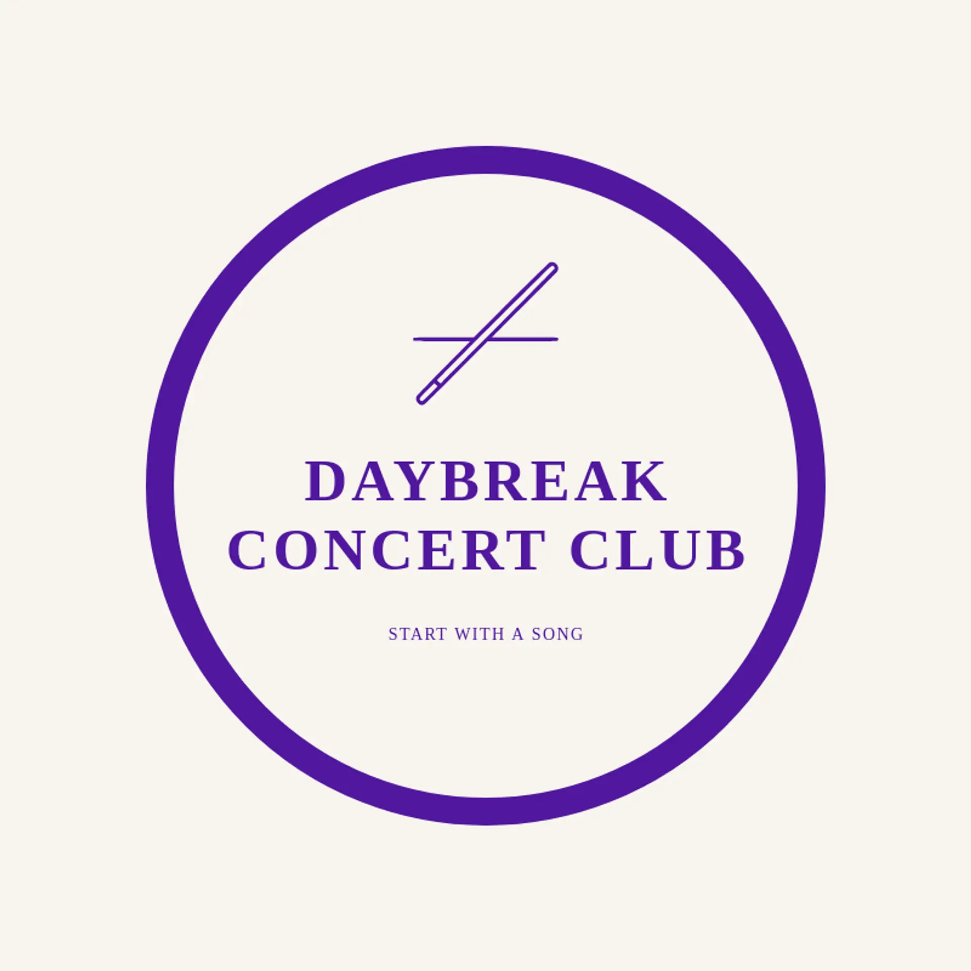 Daybreak Concert Club logo for symphony