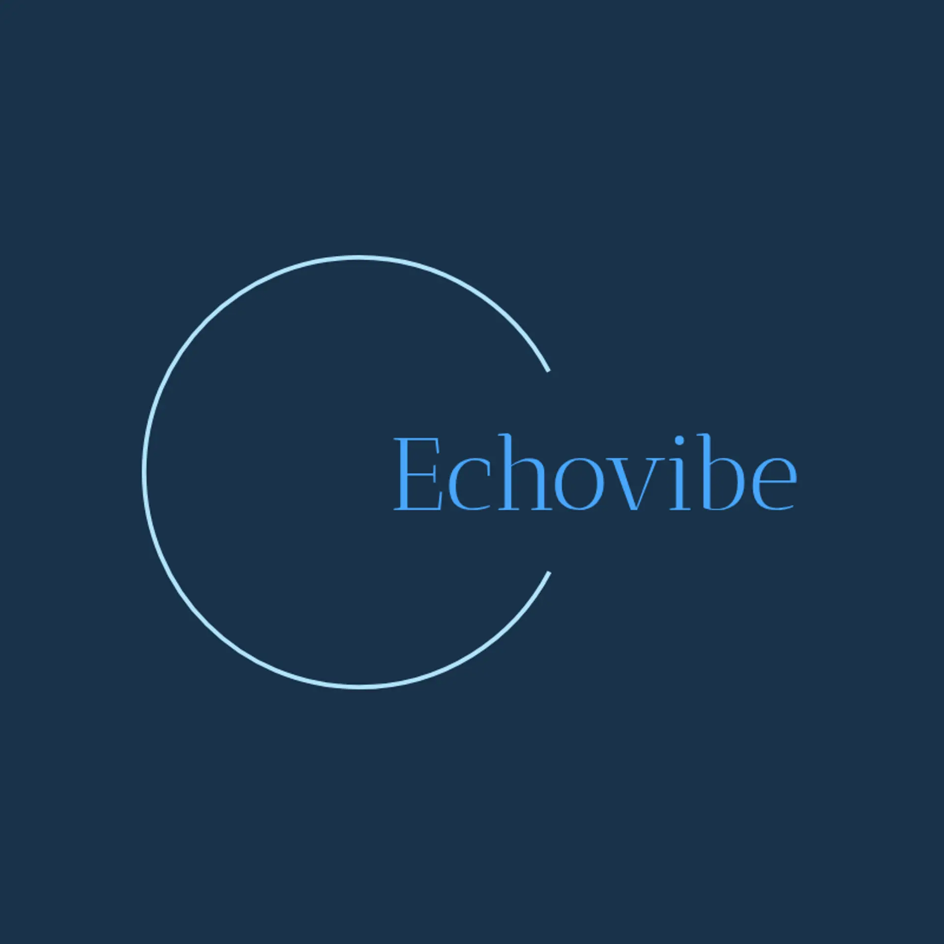 EchoVibe logo for music app