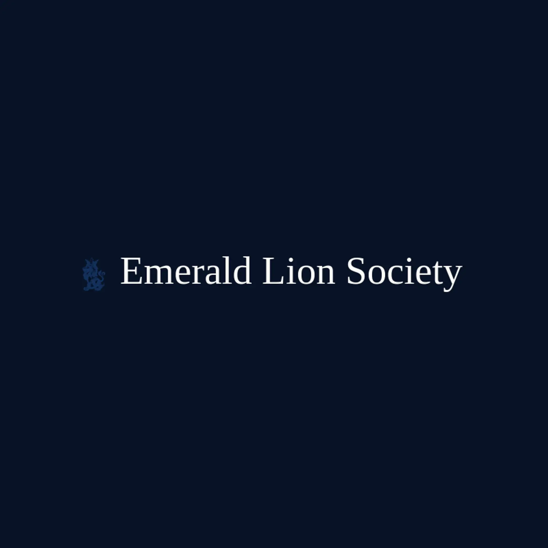 Emerald Lion Society logo for knight