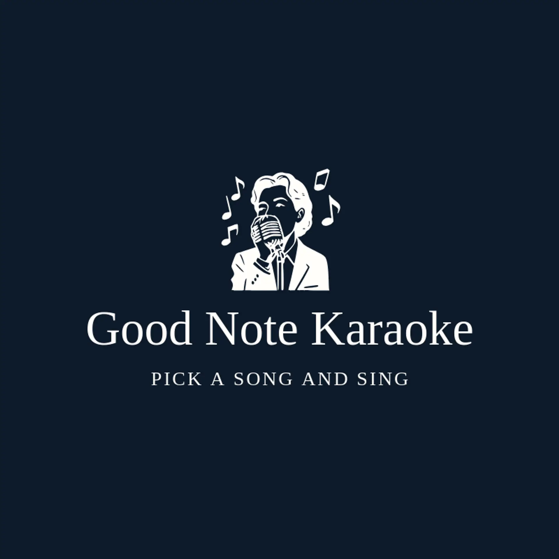 Good Note Karaoke logo for singing