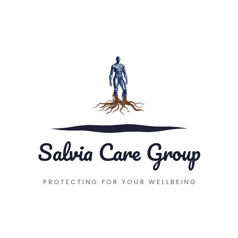 A person grounded by roots, a holistic wellness logo in a brush paint style