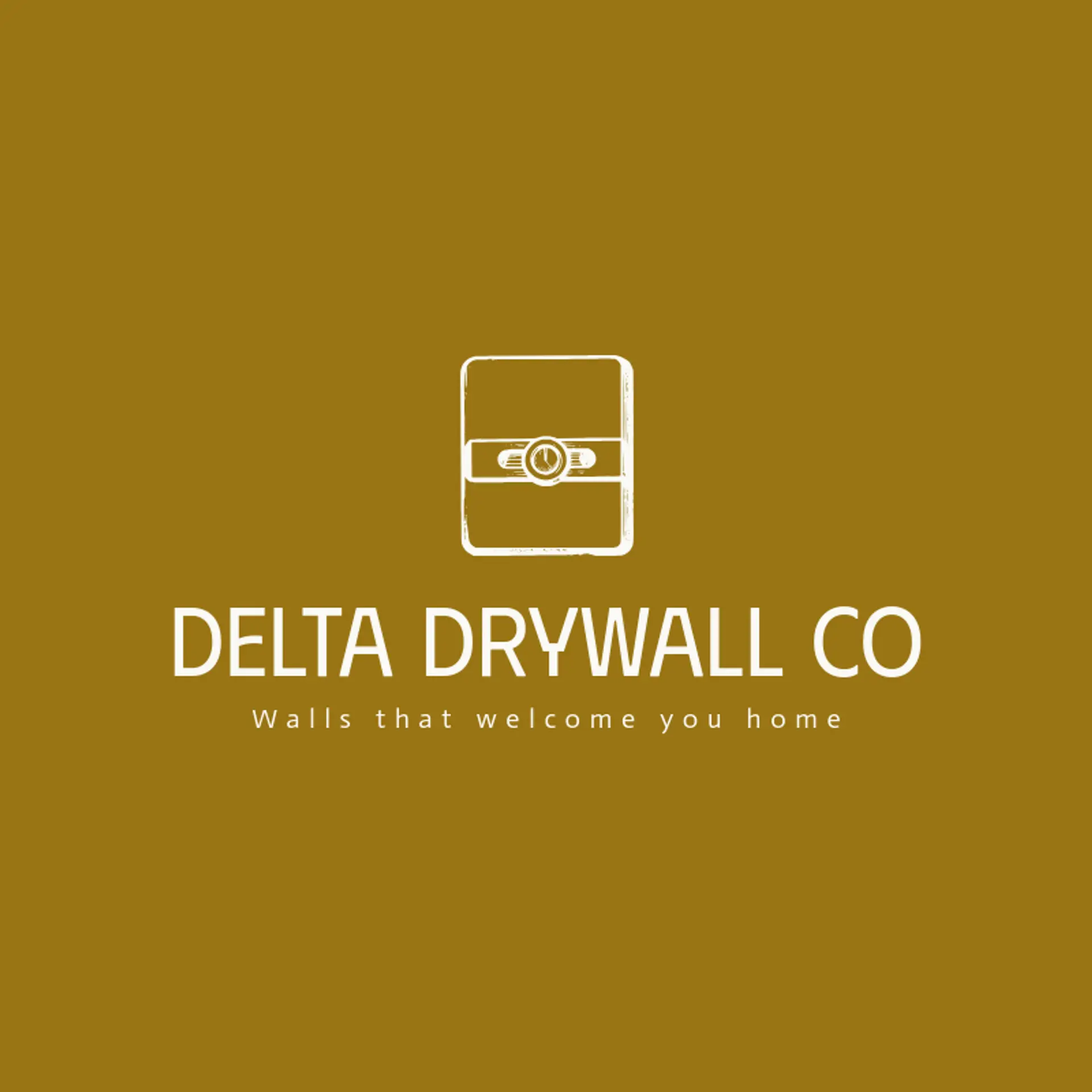 Delta Drywall Co logo for drywall