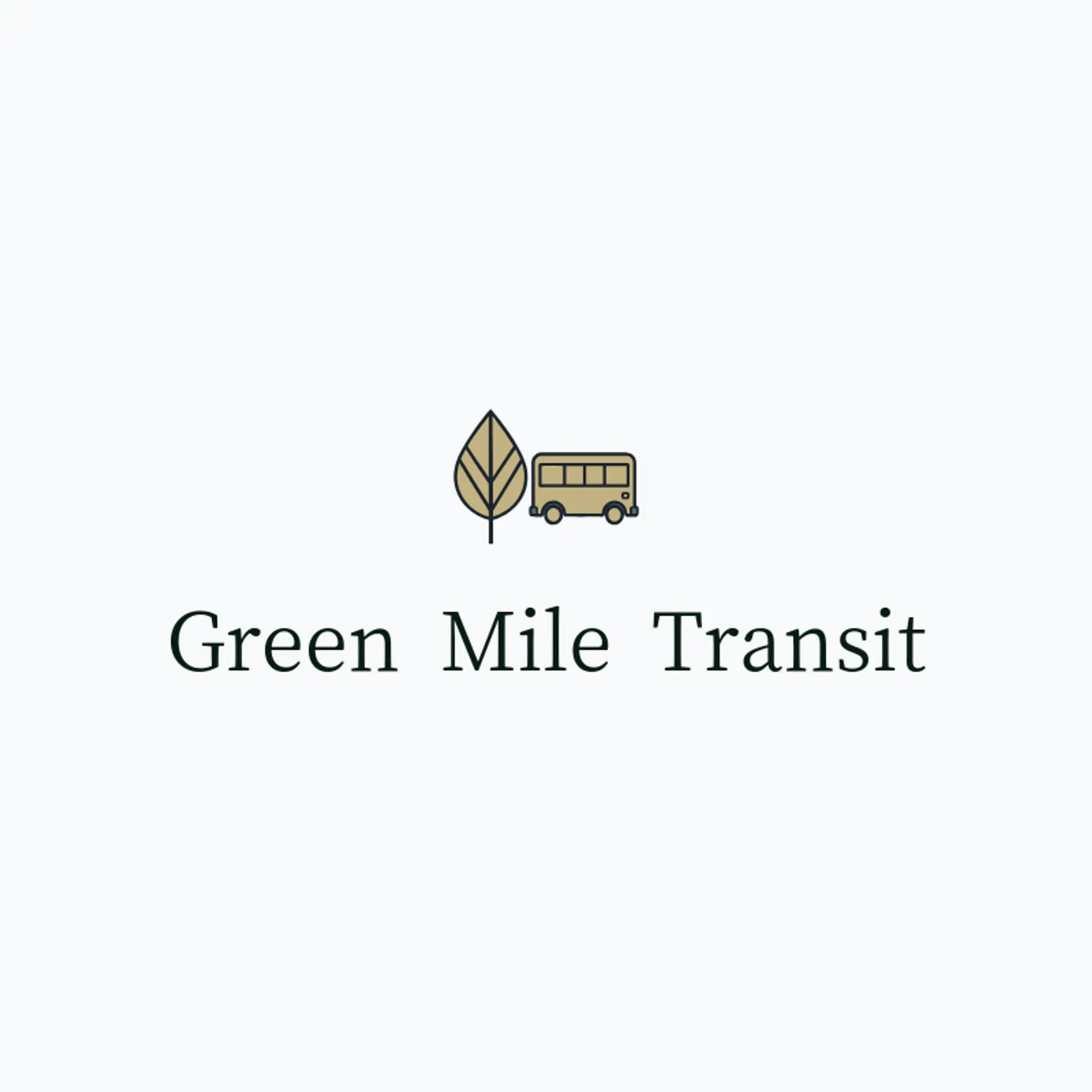 Green Mile Transit logo for bus
