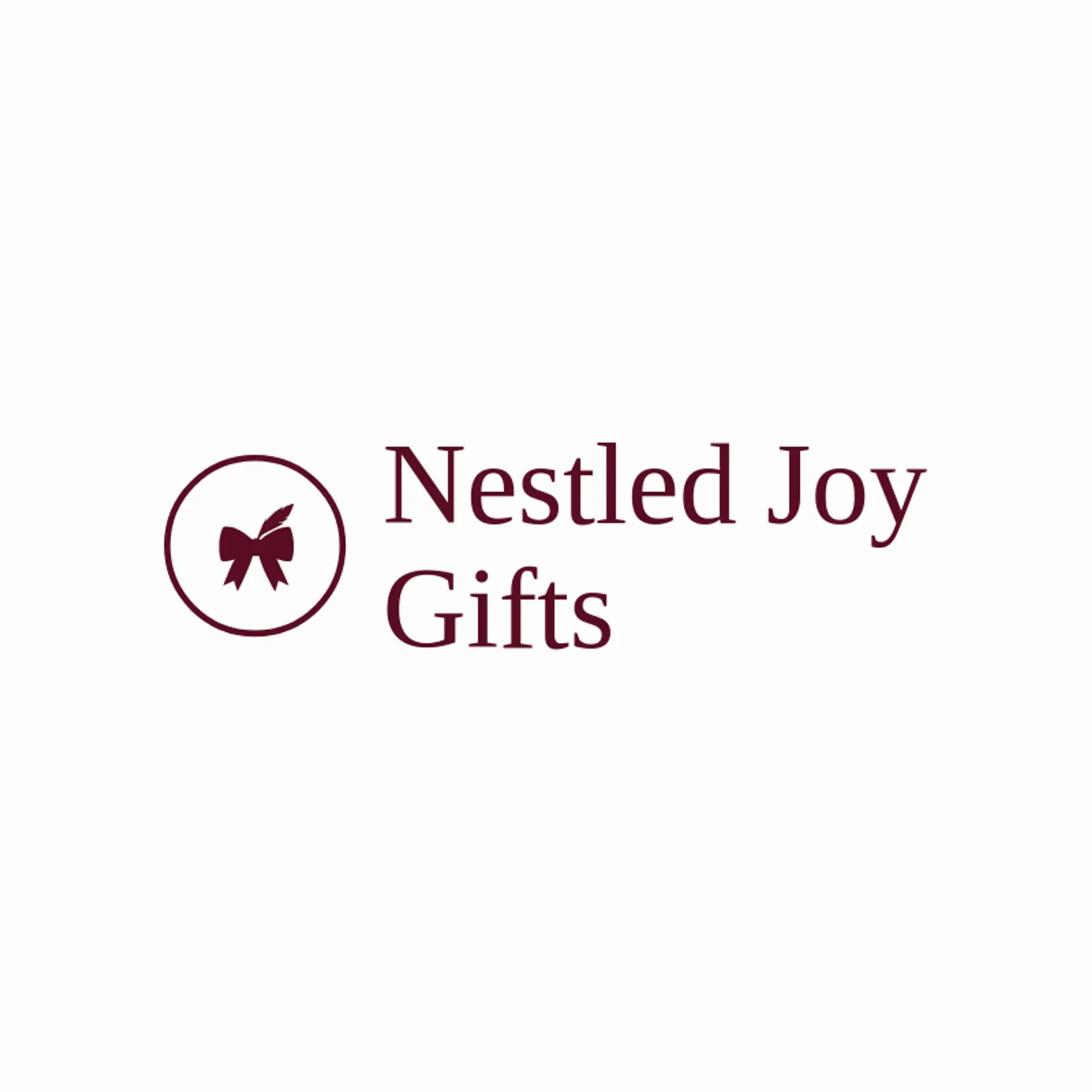Nestled Joy Gifts logo for gift