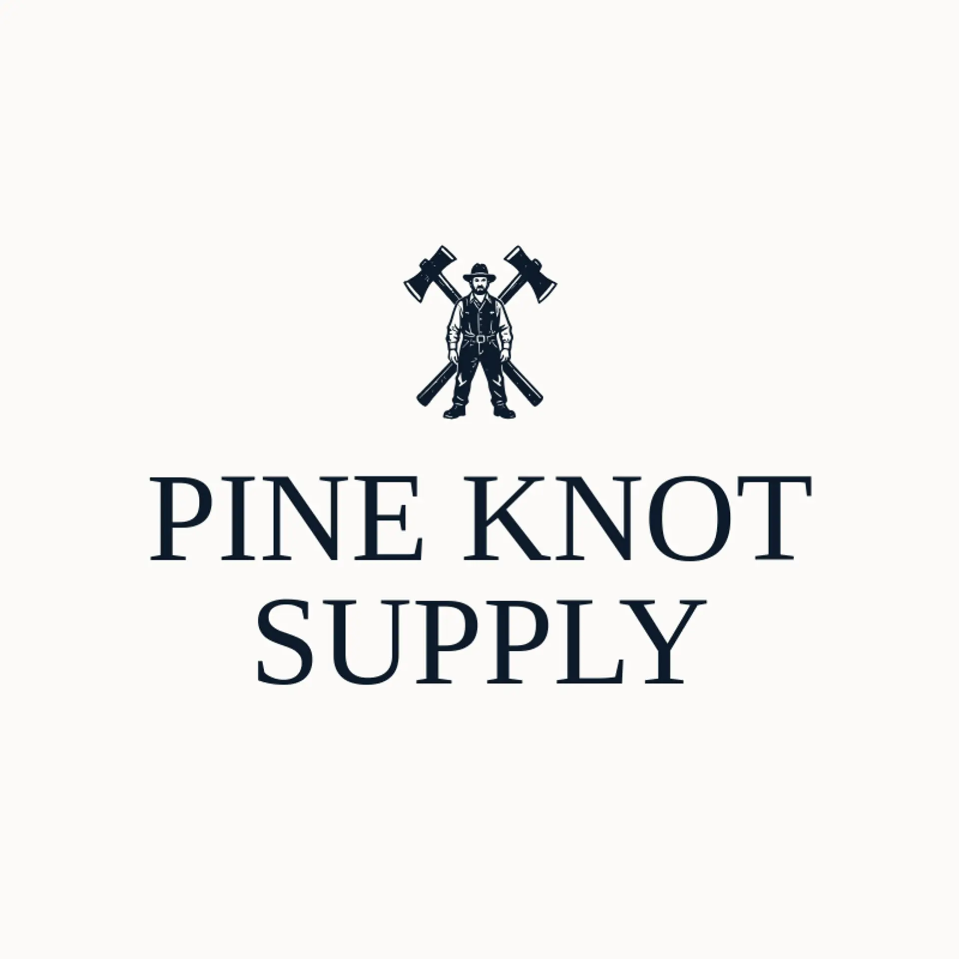 Pine Knot Supply logo for lumberjack
