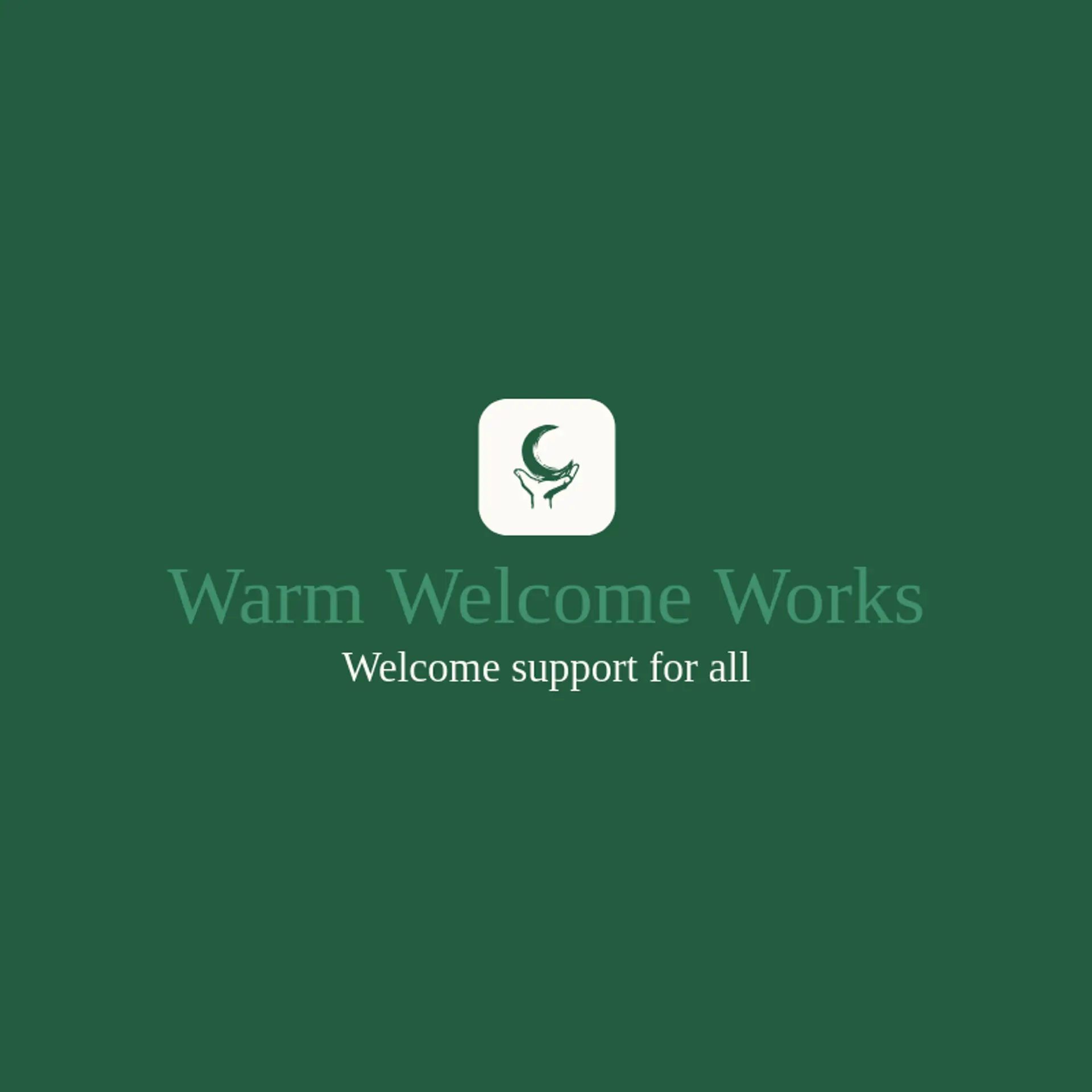 Warm Welcome Works logo for helping hand