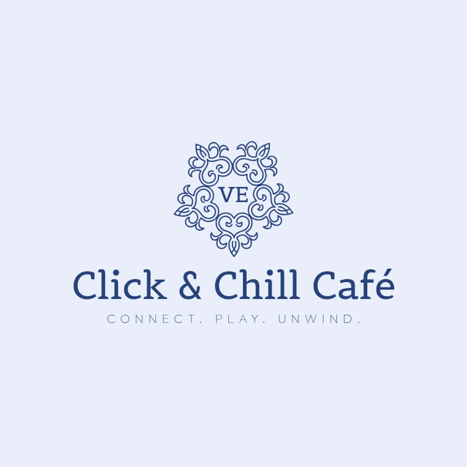 Click & Chill Café logo for internet cafe
