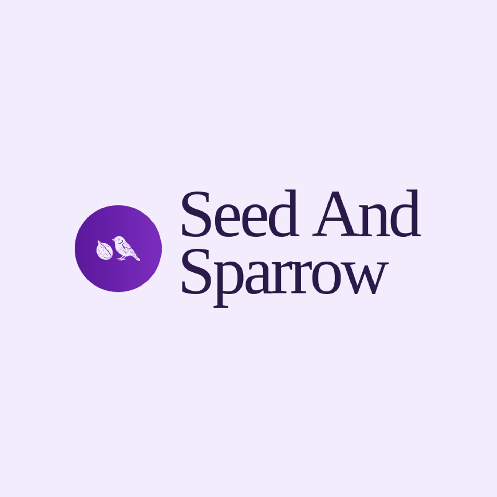 Seed and Sparrow logo for seed