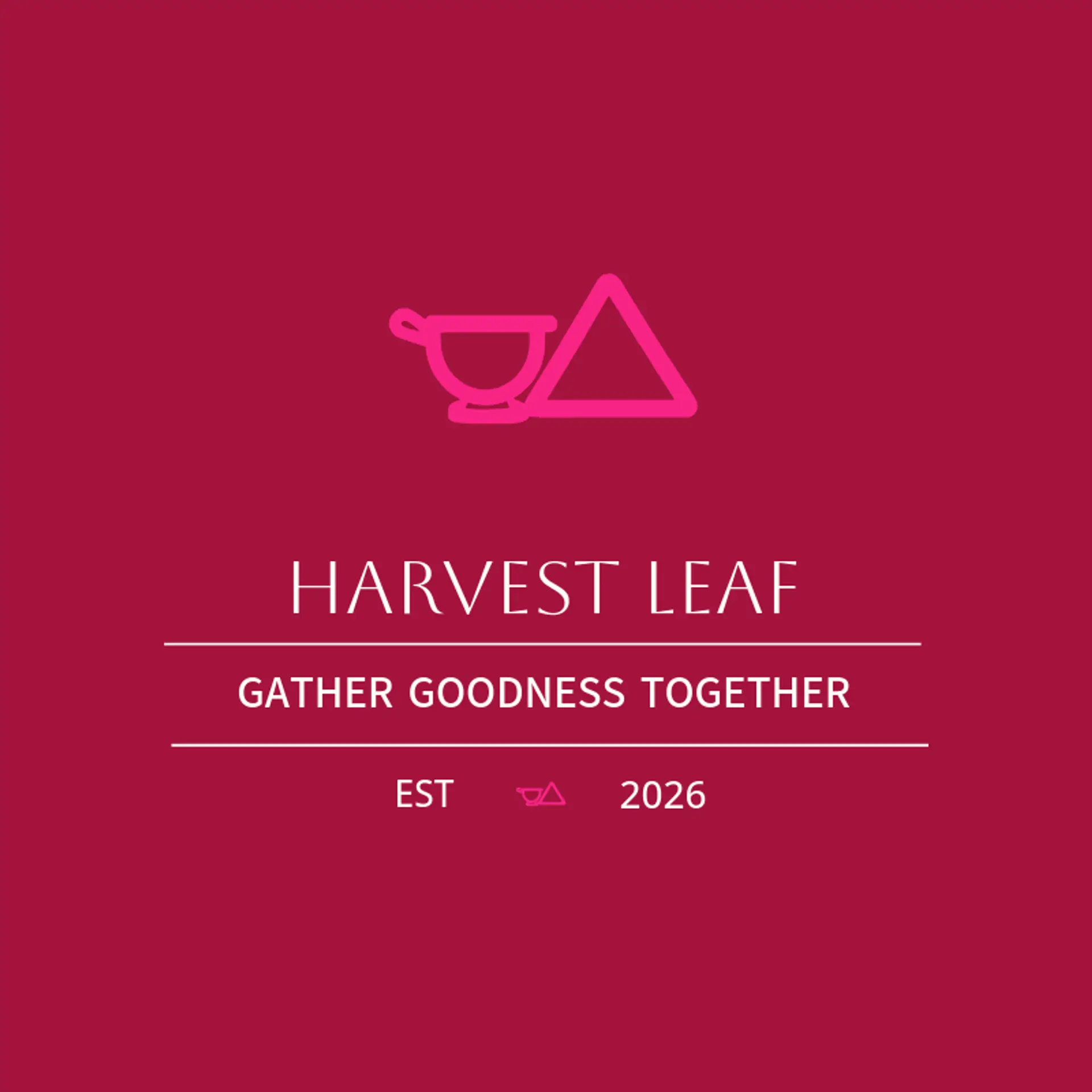 Harvest Leaf logo for tea