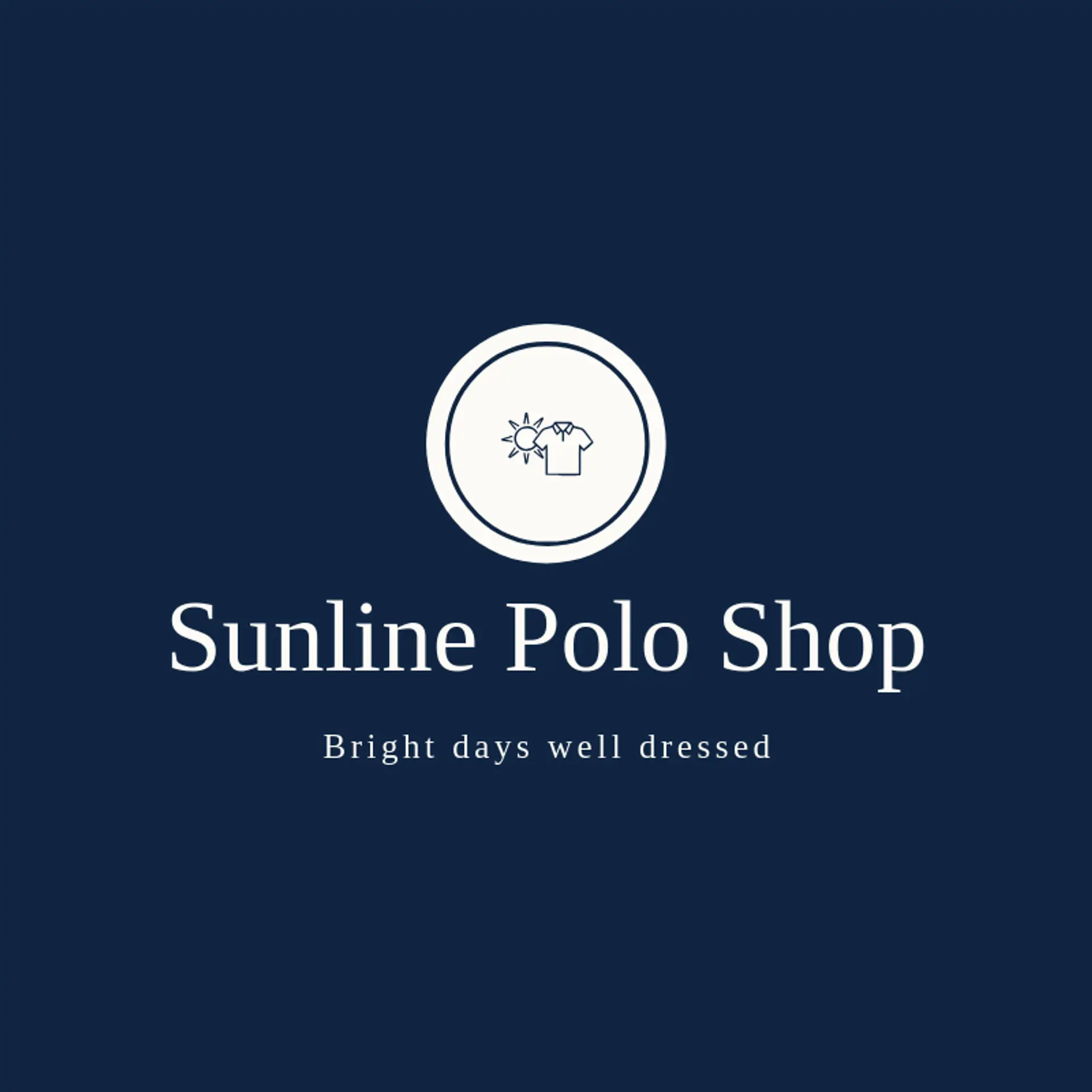 Sunline Polo Shop logo for polo shirt